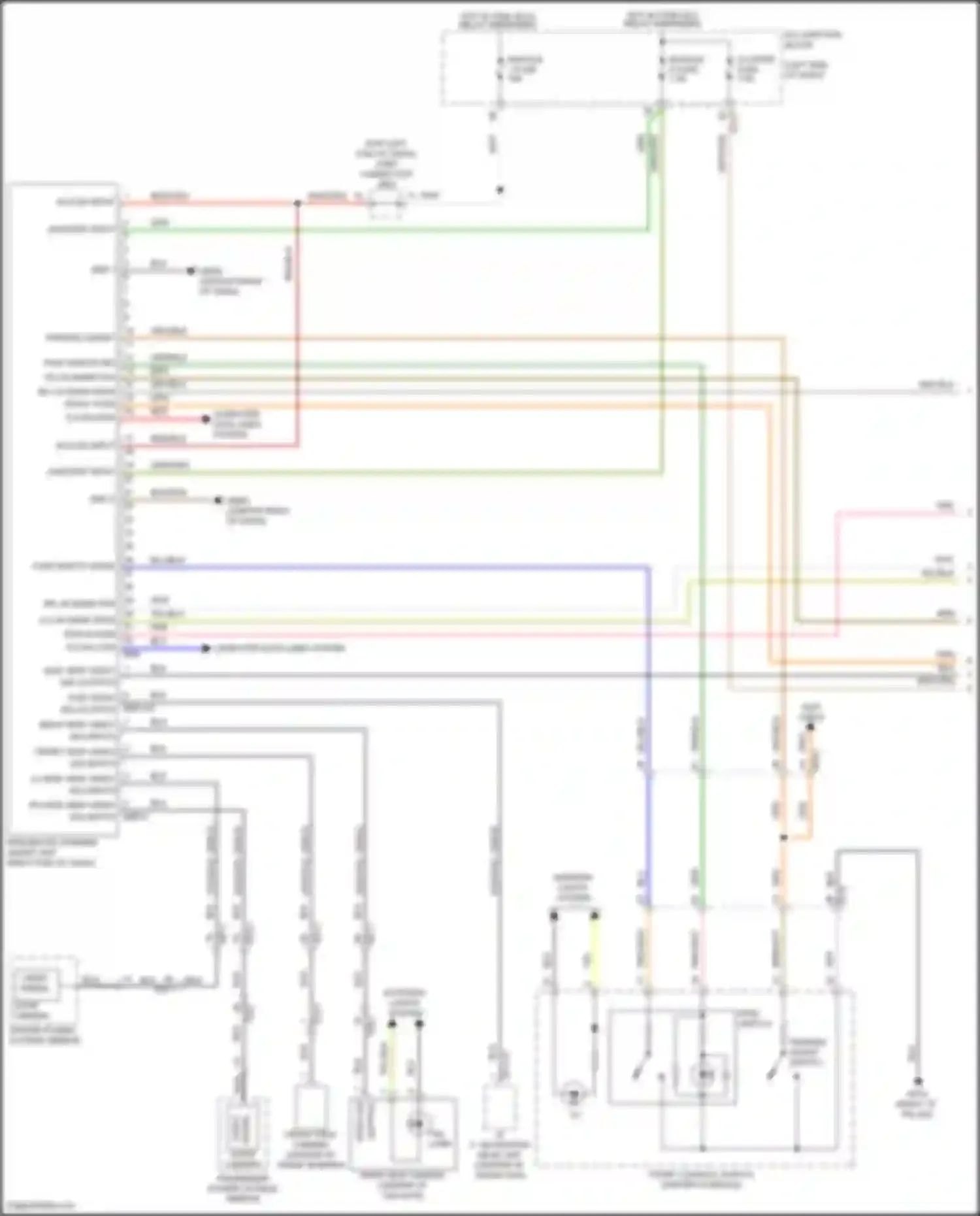 Tucson Hyundai IV (2020-2024): Parking distance warning circuit, hybrid w/ rspa (1 of 3)
