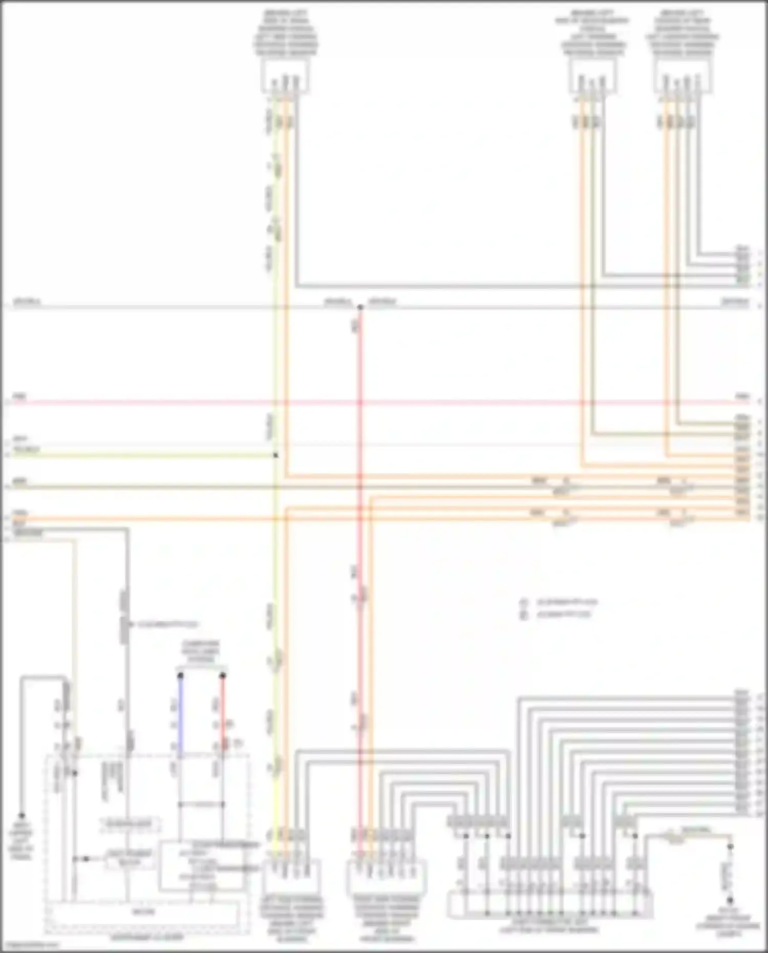 Tucson Hyundai IV (2020-2024): Parking distance warning circuit, hybrid w/ rspa (2 of 3)
