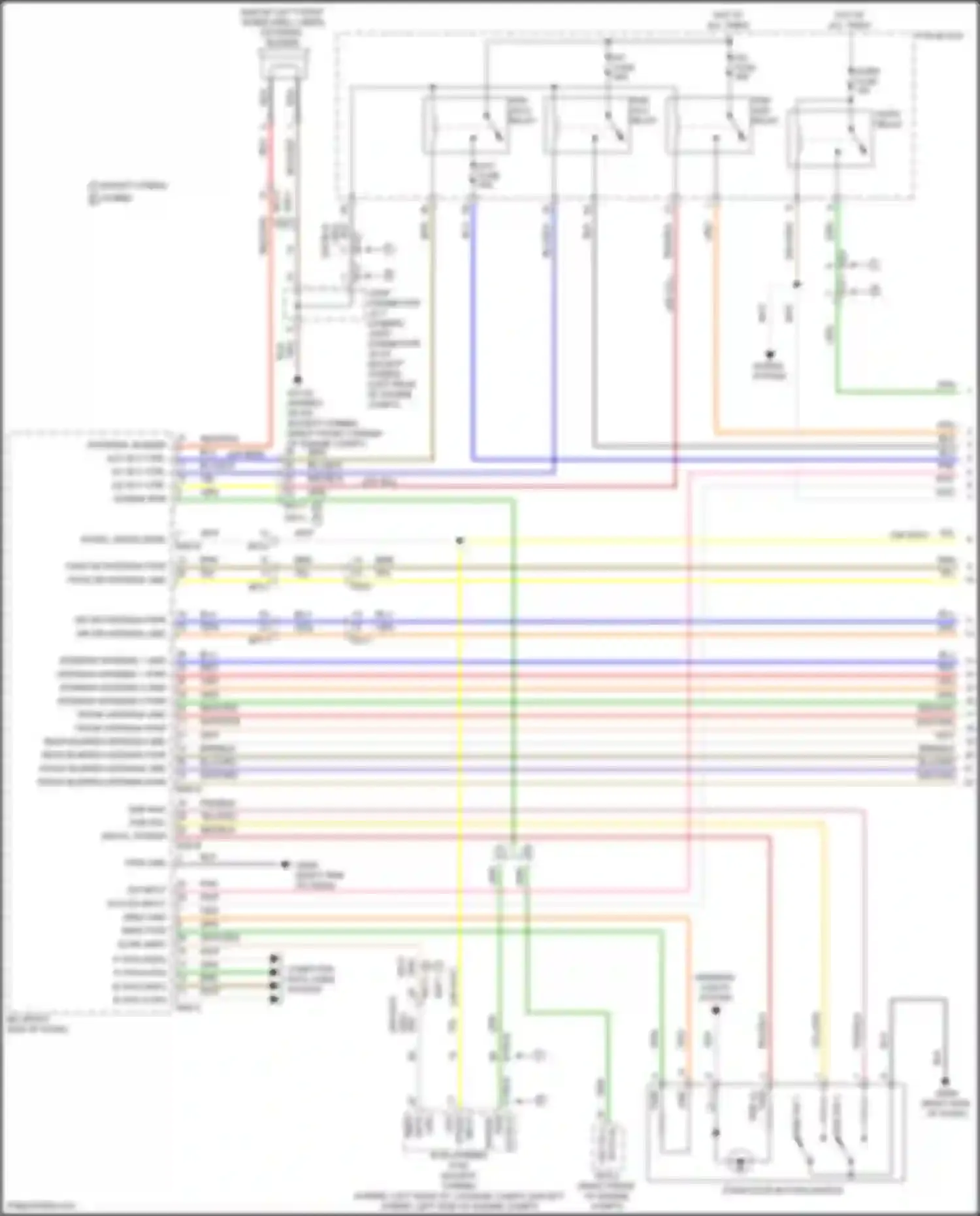 Tucson Hyundai IV (2020-2024): Power door locks circuit, except nx4a w/ nfc (1 of 5)