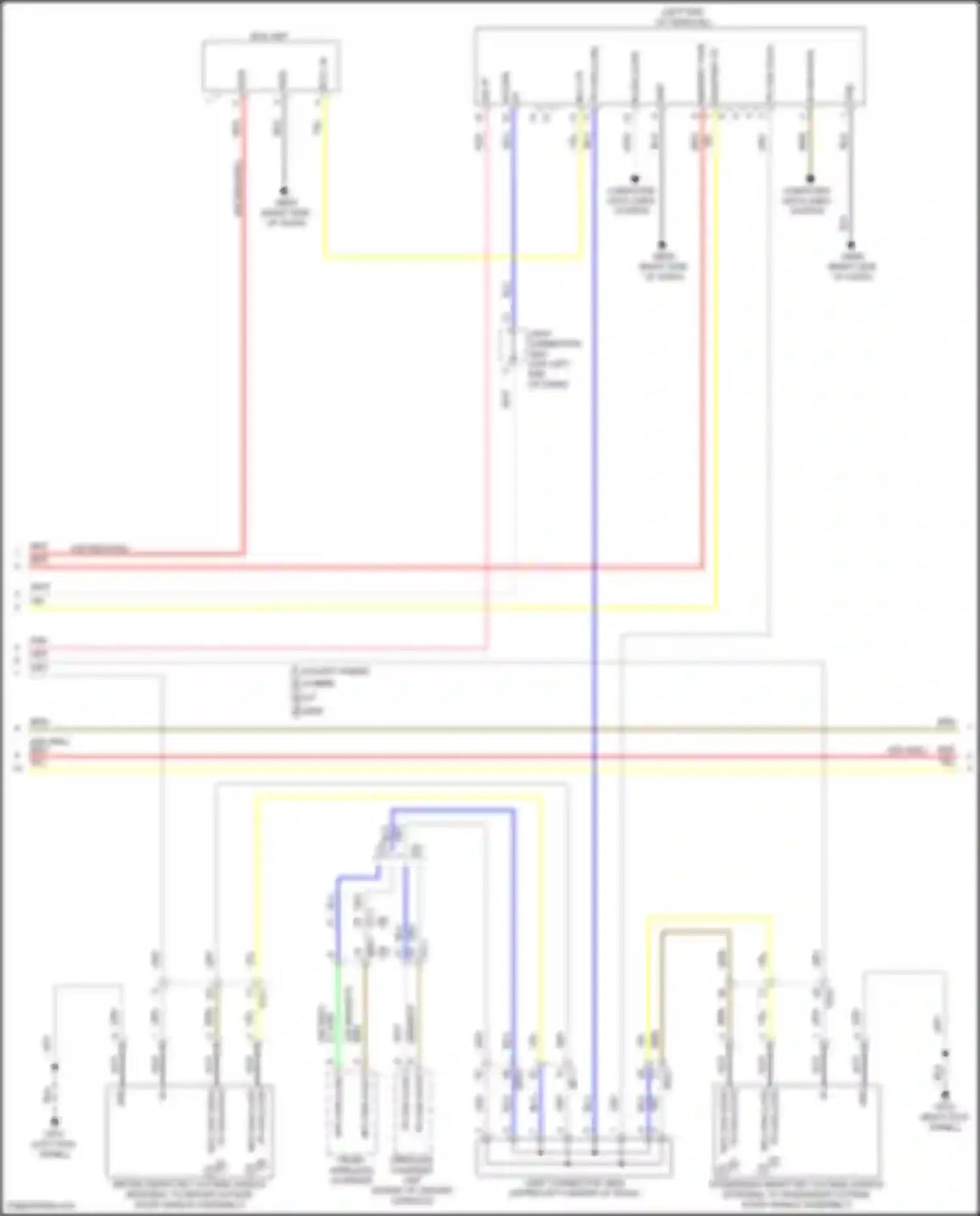 Tucson Hyundai IV (2020-2024): Power door locks circuit, except nx4a w/ nfc (4 of 5)