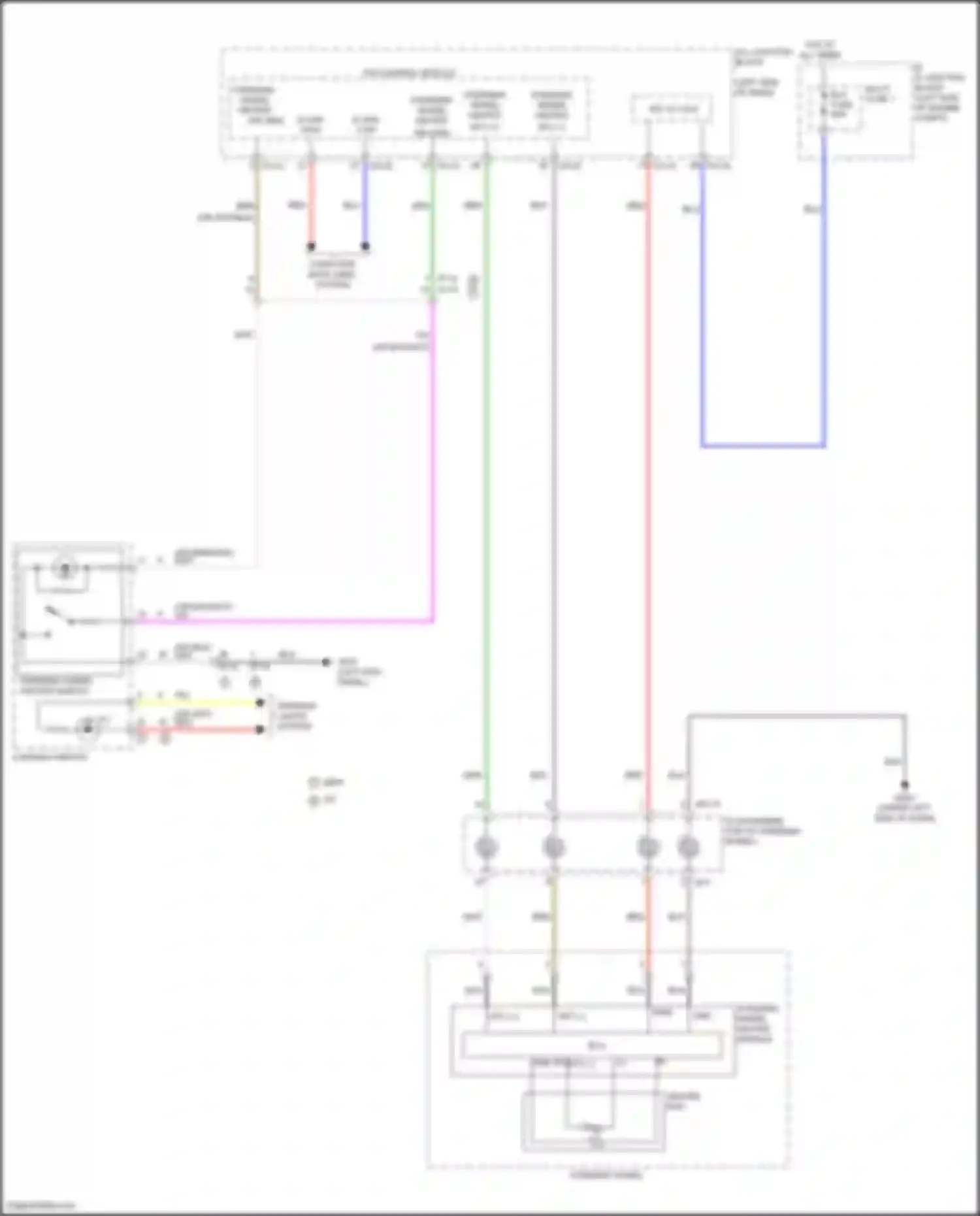 Tucson Hyundai IV (2020-2024): Heated steering wheel circuit, except hybrid nx4a