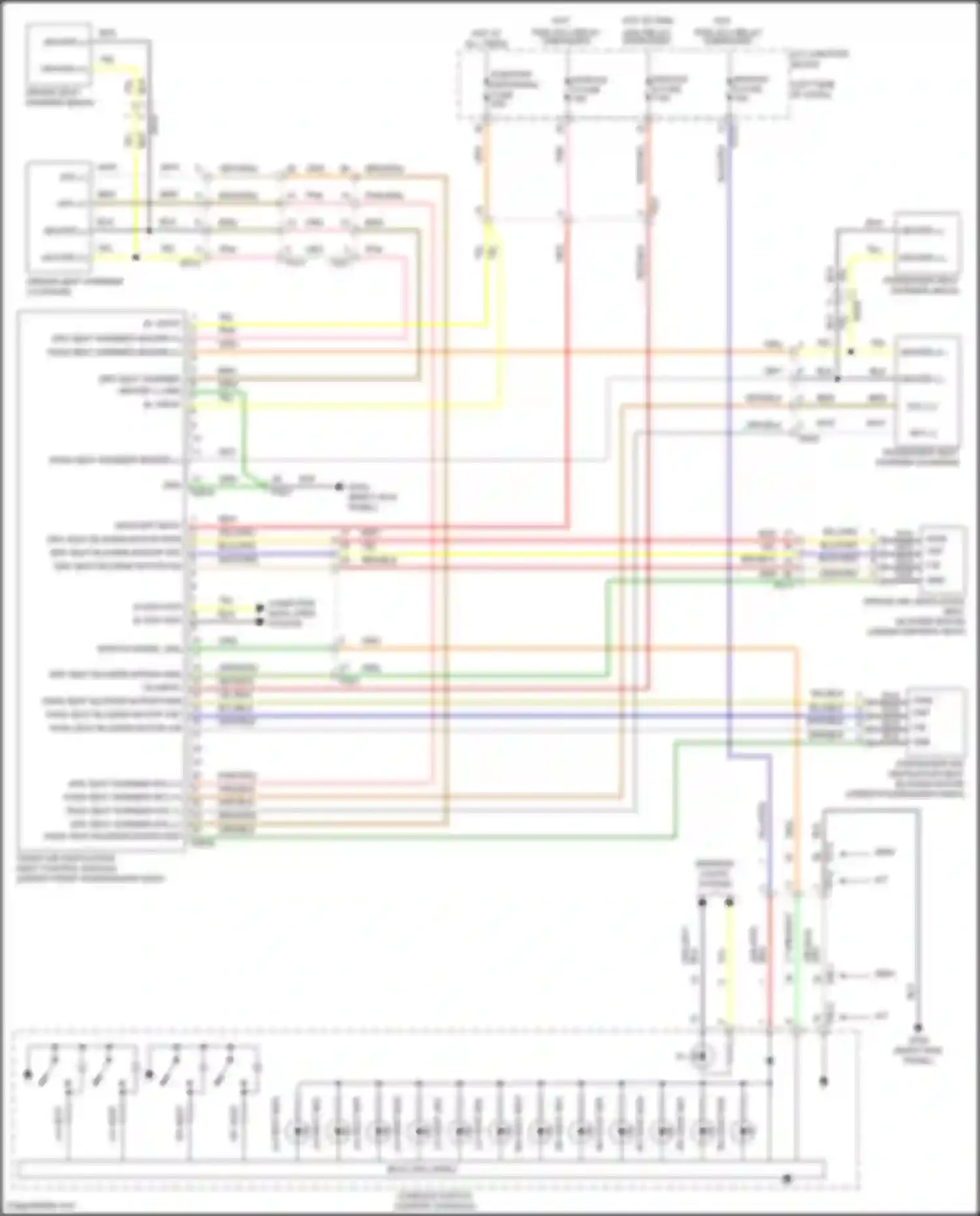 Tucson Hyundai IV (2020-2024): Seat ventilation circuit, except hybrid nx4 w/ power seat