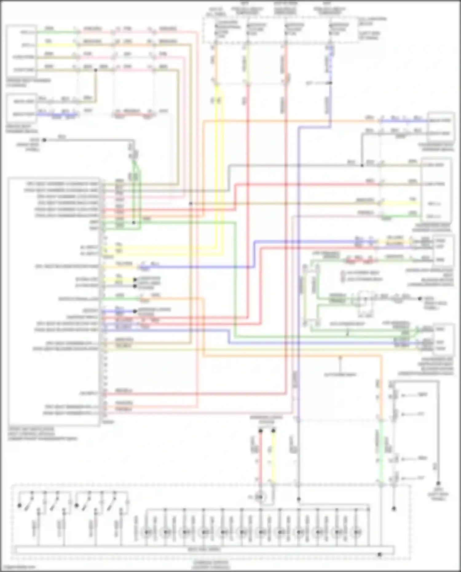 Tucson Hyundai IV (2020-2024): Seat ventilation circuit, except hybrid nx4a