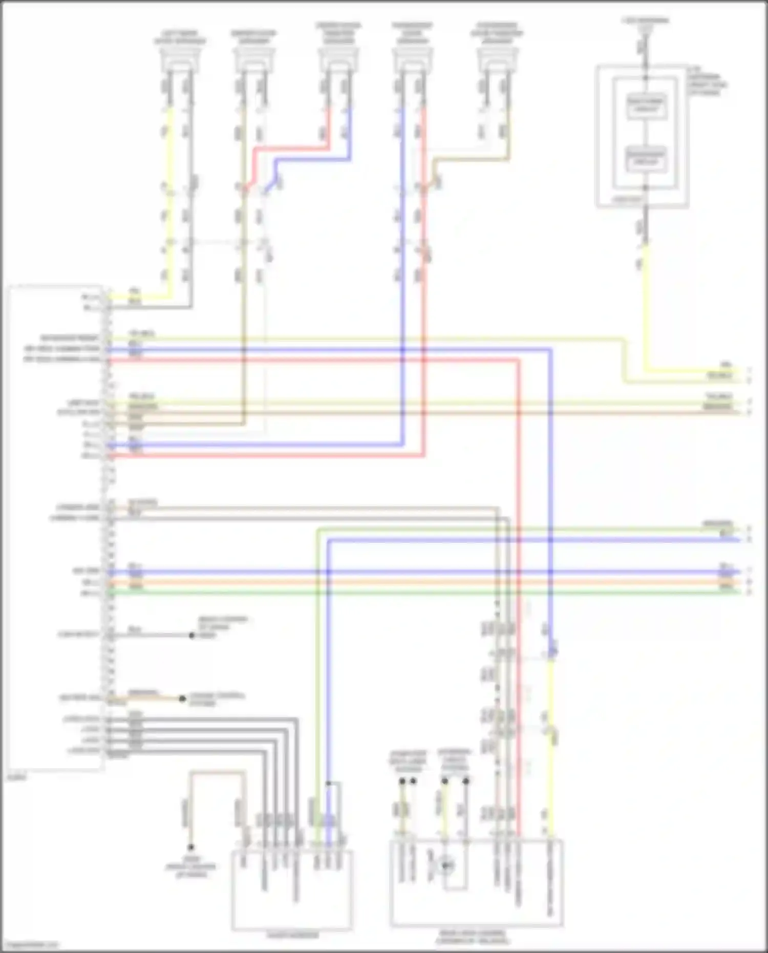 Tucson Hyundai IV (2020-2024): Radio circuit, except hybrid nx4 w/o navigation & amplifier (1 of 3)