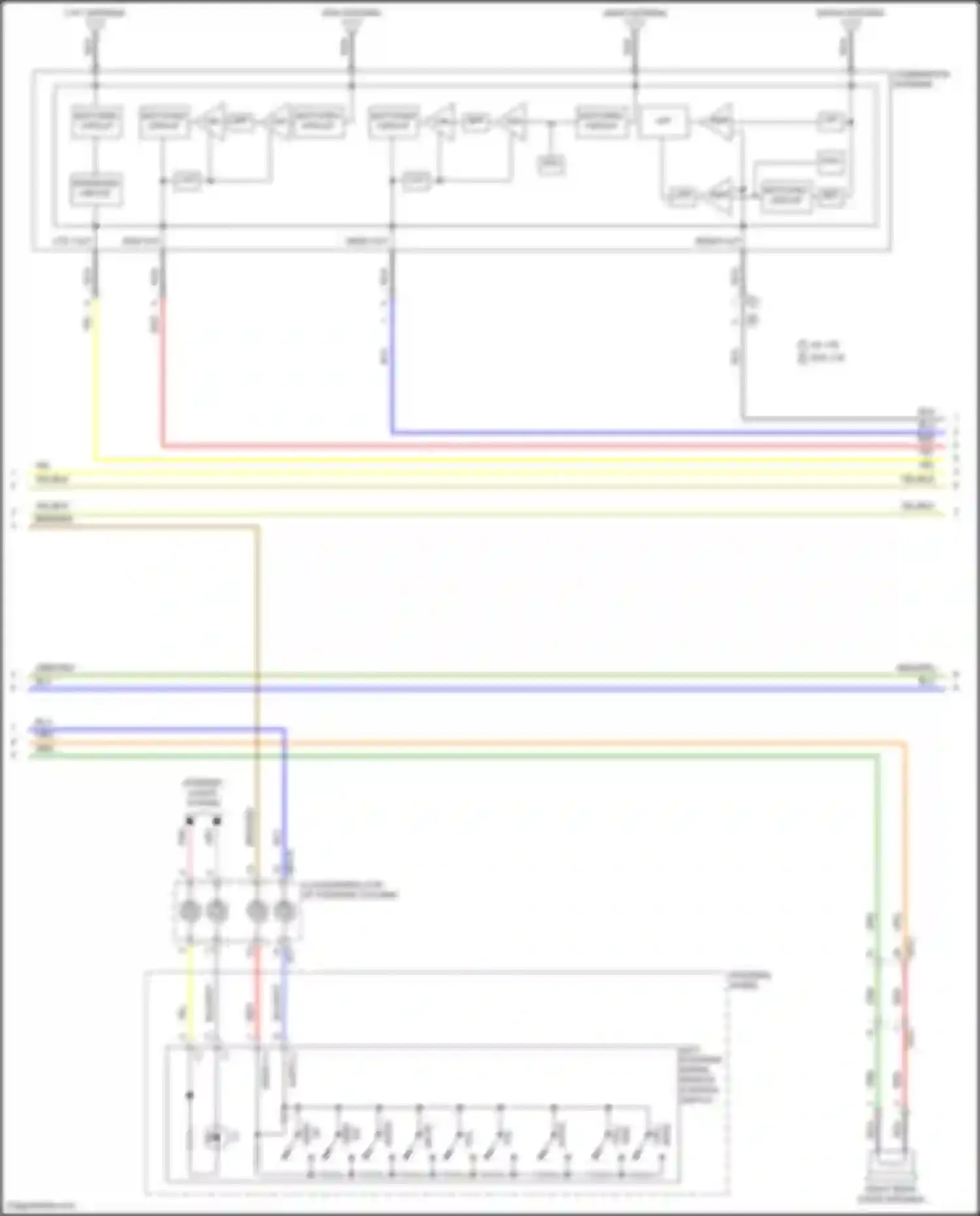 Tucson Hyundai IV (2020-2024): Radio circuit, except hybrid nx4 w/o navigation & amplifier (2 of 3)