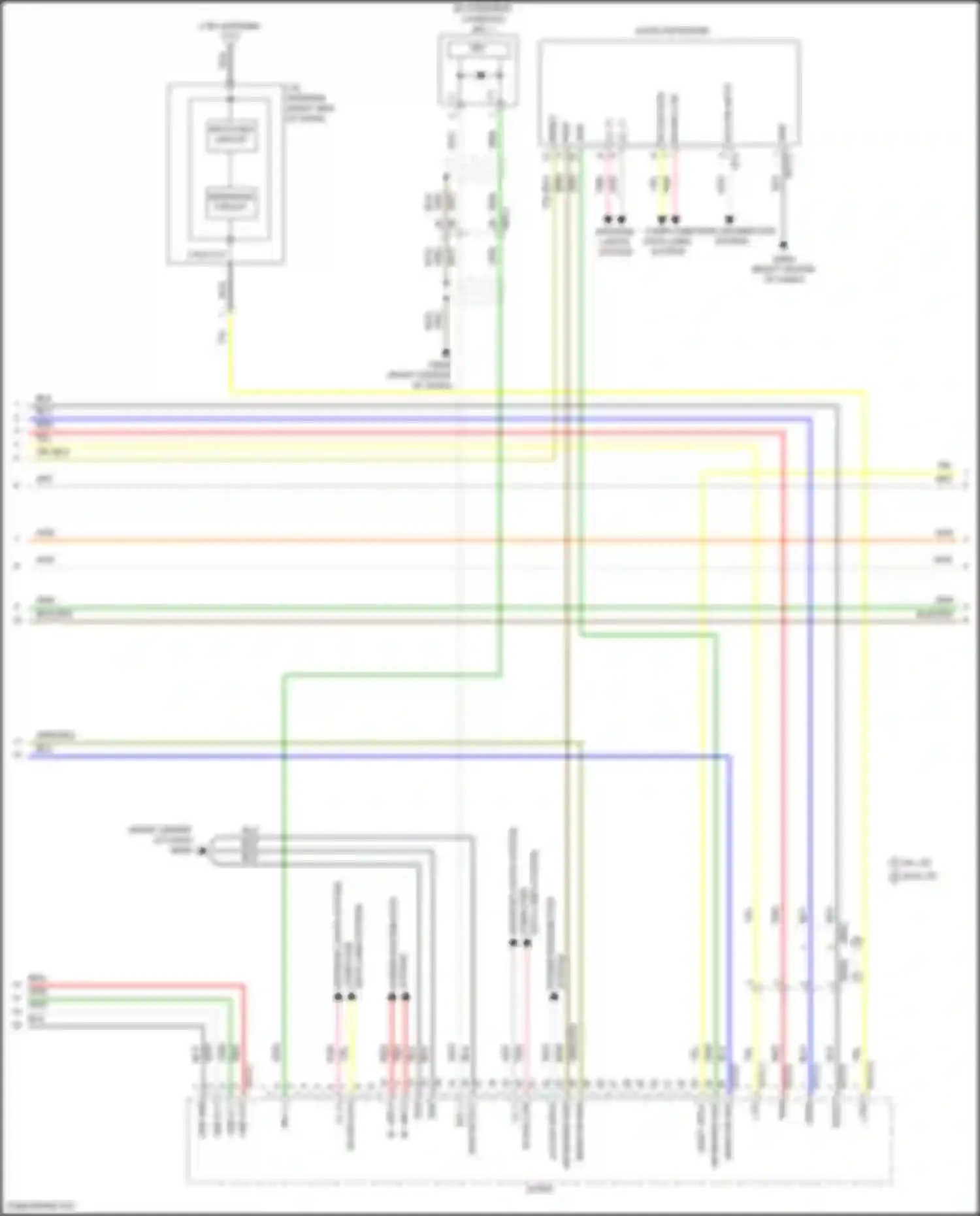 Tucson Hyundai IV (2020-2024): Radio circuit, except hybrid nx4 w/o navigation w/ amplifier (3 of 4)