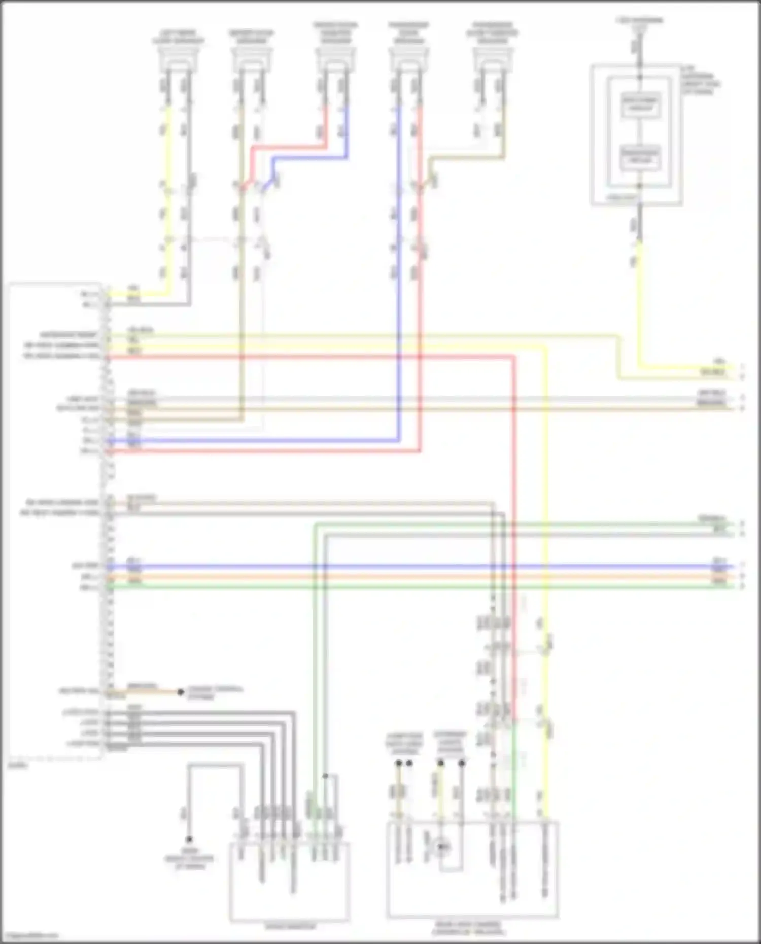 Tucson Hyundai IV (2020-2024): Radio circuit, except hybrid nx4a w/o navigation & amplifier (1 of 3)