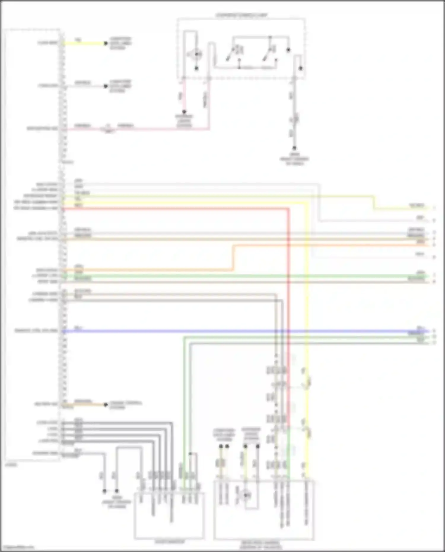 Tucson Hyundai IV (2020-2024): Radio circuit, except hybrid nx4a w/o navigation w/ amplifier (1 of 4)