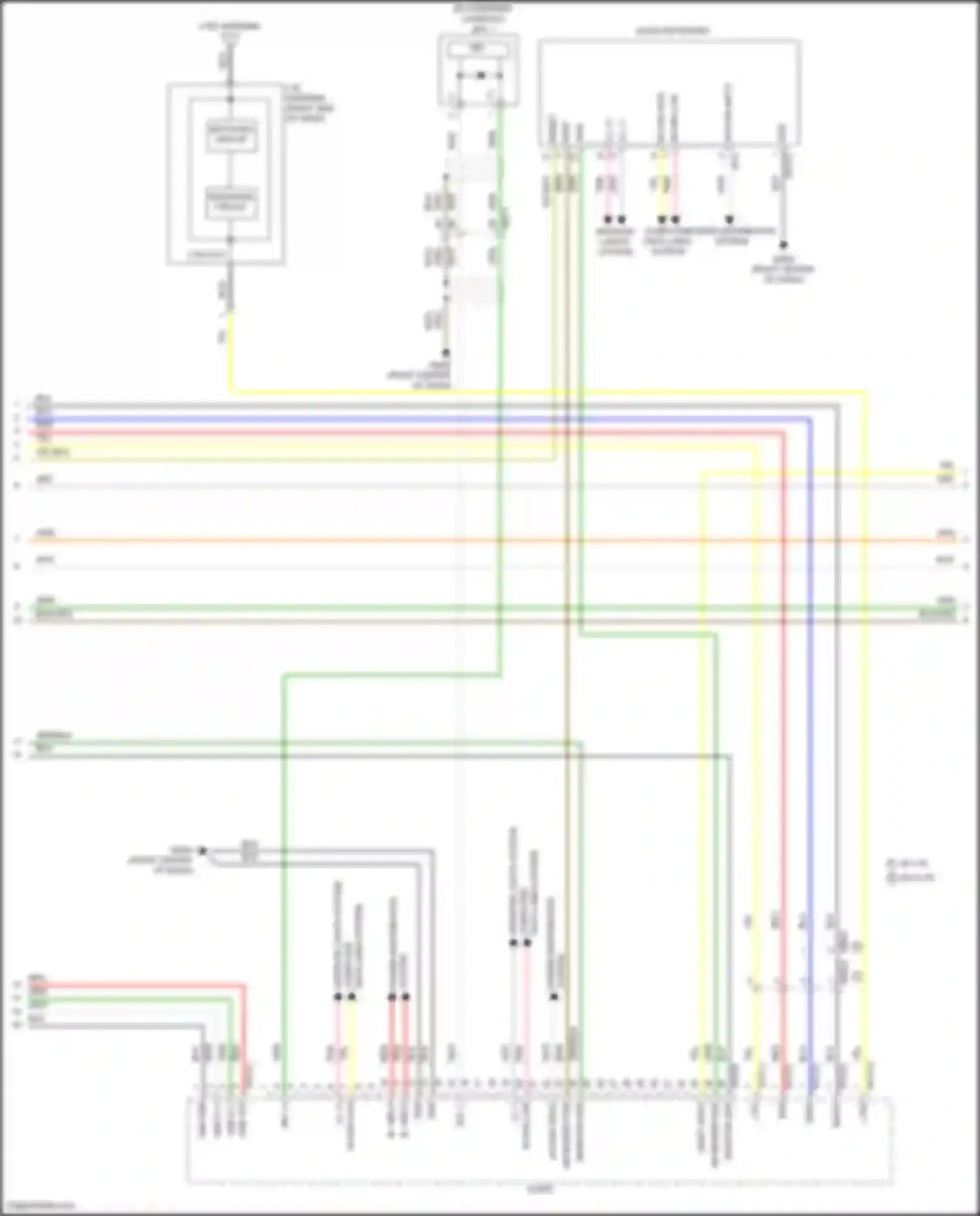 Tucson Hyundai IV (2020-2024): Radio circuit, except hybrid nx4a w/o navigation w/ amplifier (3 of 4)