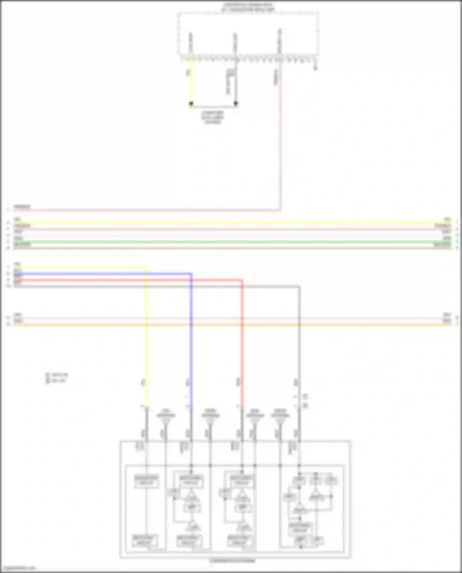 Tucson Hyundai IV (2020-2024): Radio circuit, except hybrid w/ navigation & amplifier (4 of 5)