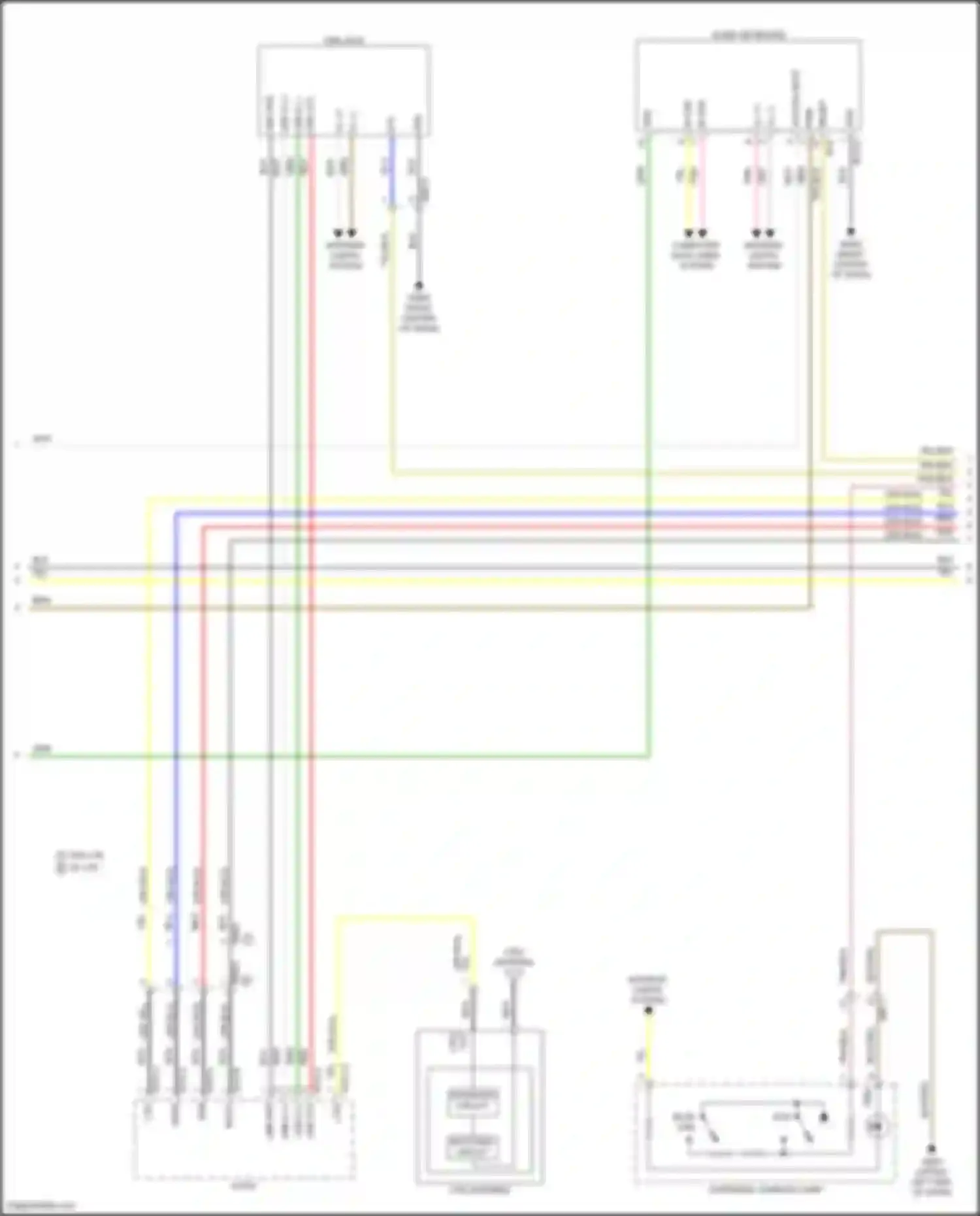 Tucson Hyundai IV (2020-2024): Radio circuit, hybrid w/o navigation & amplifier (2 of 4)