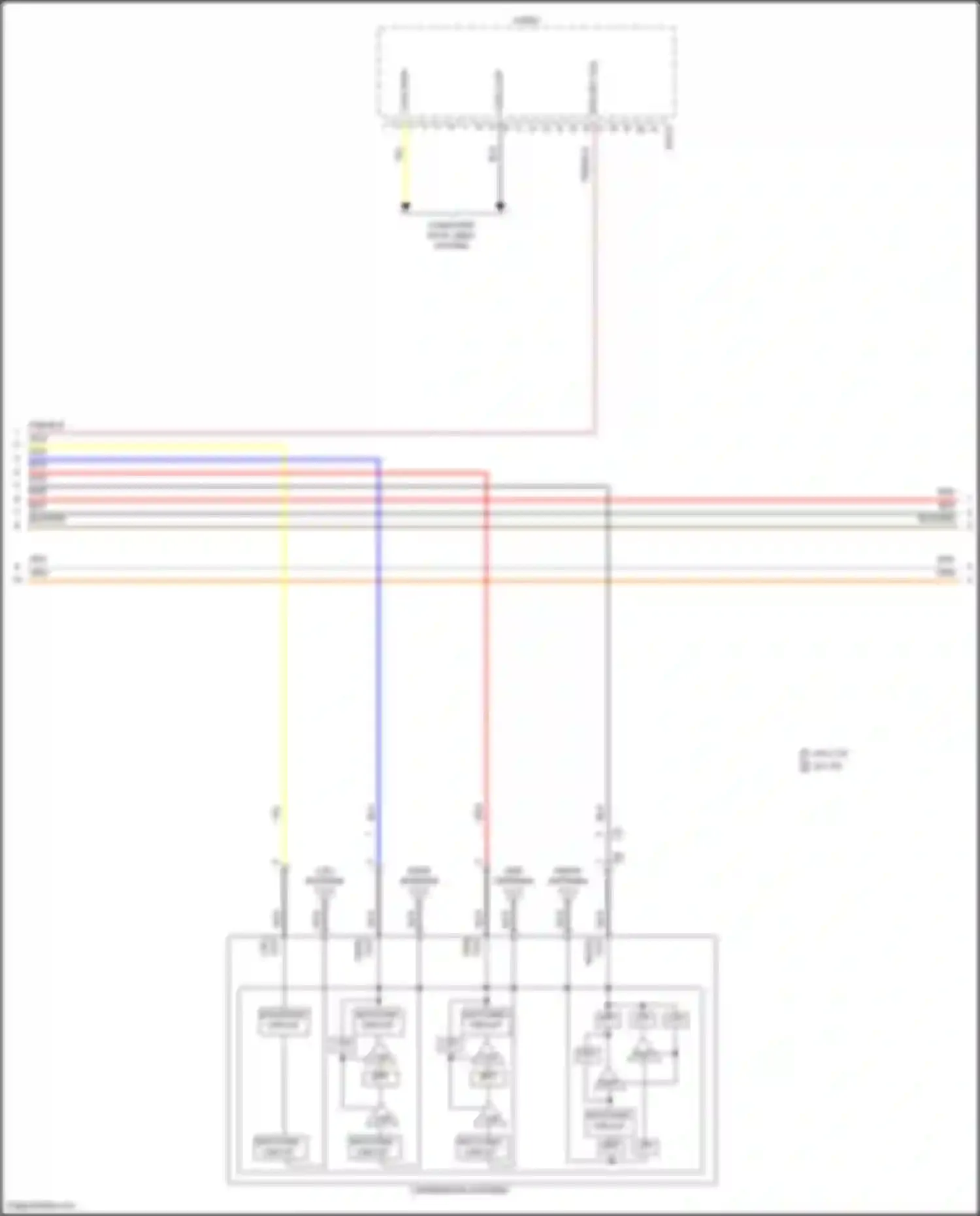 Tucson Hyundai IV (2020-2024): Radio circuit, hybrid w/o navigation w/ amplifier (4 of 5)