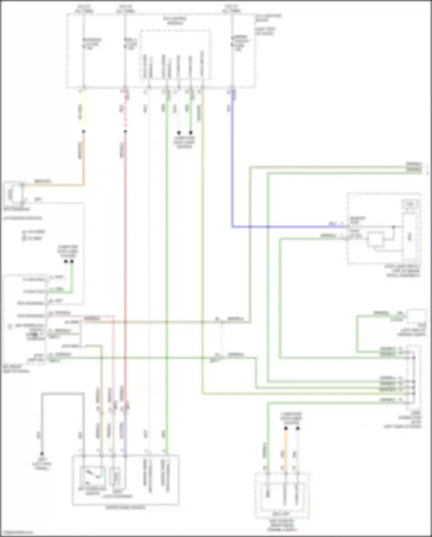 Tucson Hyundai IV (2020-2024): Shift interlock circuit, except hybrid nx4 (1 of 2)
