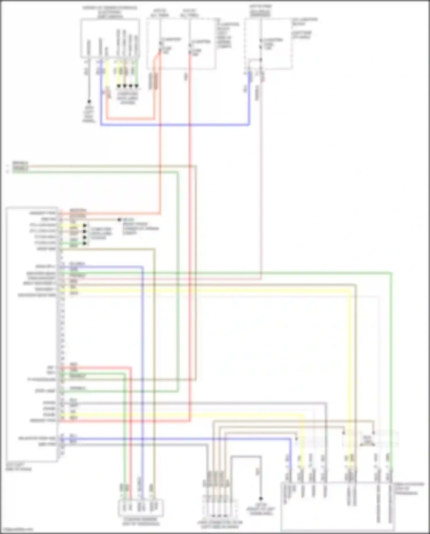 Tucson Hyundai IV (2020-2024): Shift interlock circuit, except hybrid nx4 (2 of 2)