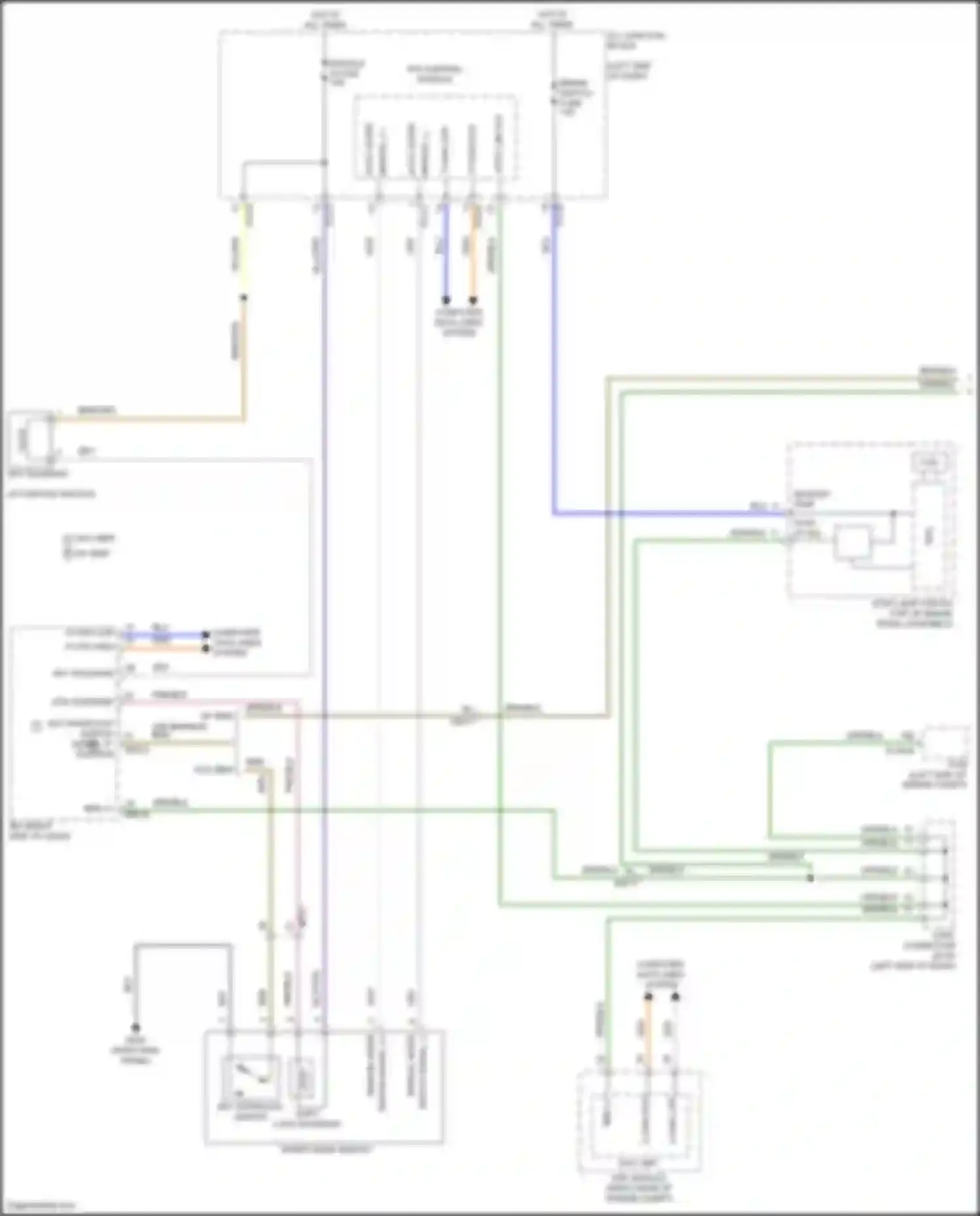 Tucson Hyundai IV (2020-2024): Shift interlock circuit, except hybrid nx4a (1 of 2)