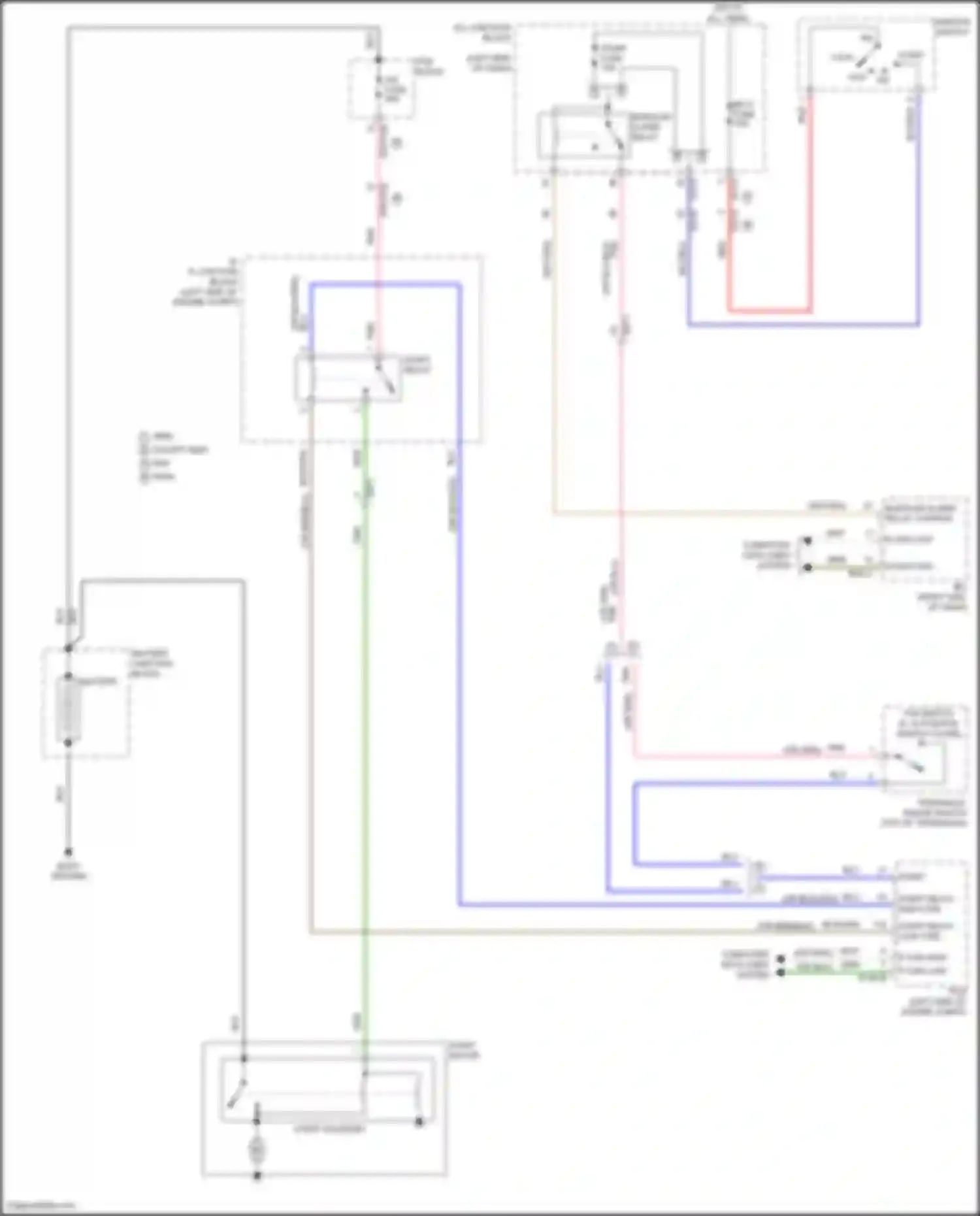 Tucson Hyundai IV (2020-2024): Starting circuit, w/o smart key