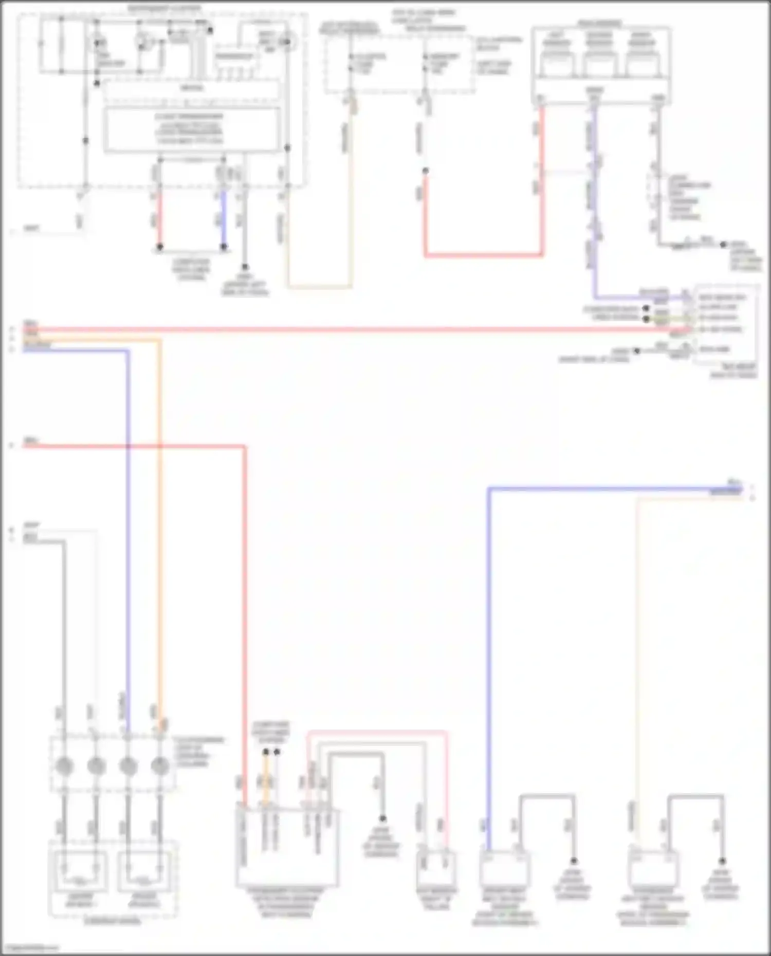 Tucson Hyundai IV (2020-2024): Supplemental restraints circuit, hybrid (2 of 3)