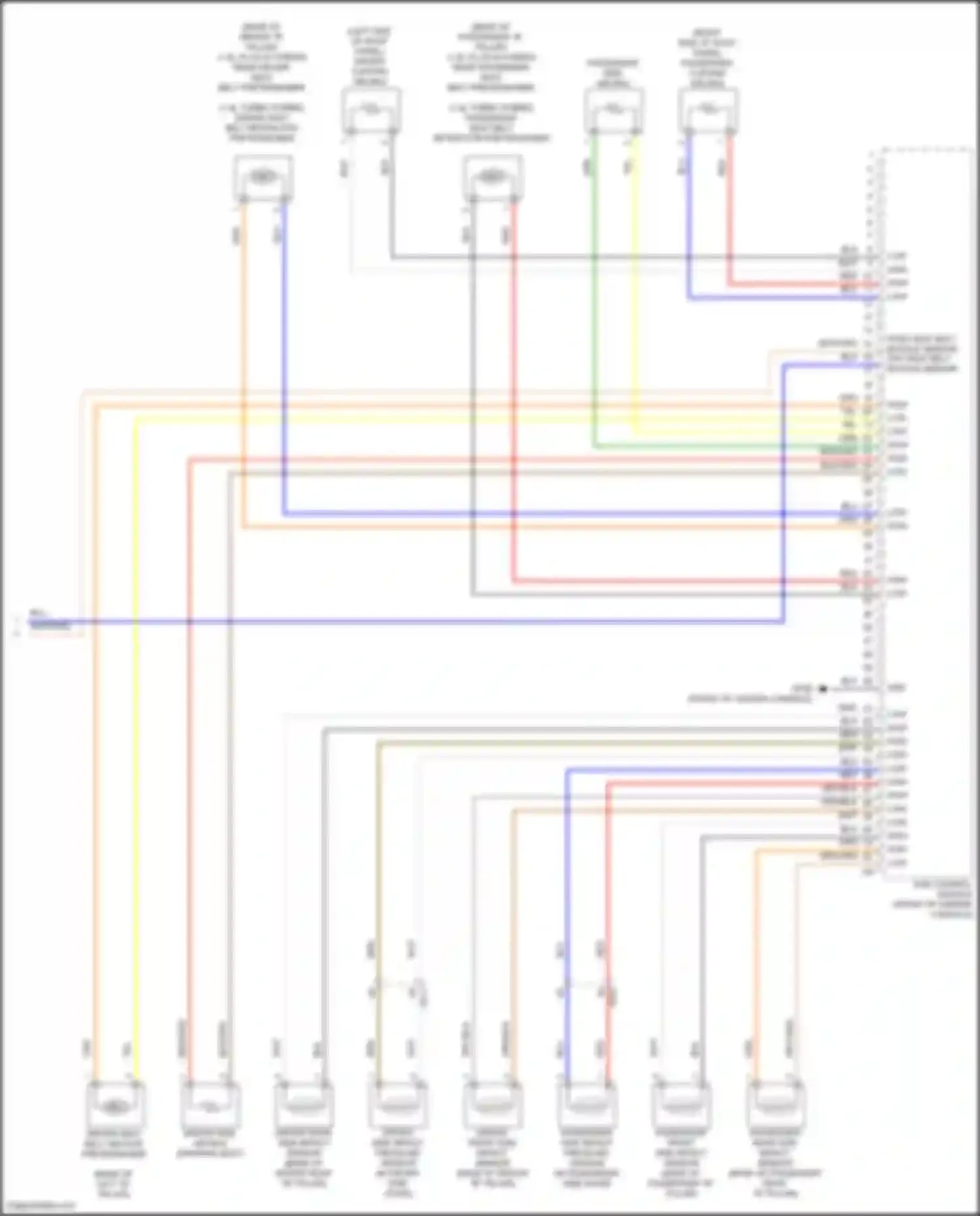 Tucson Hyundai IV (2020-2024): Supplemental restraints circuit, hybrid (3 of 3)