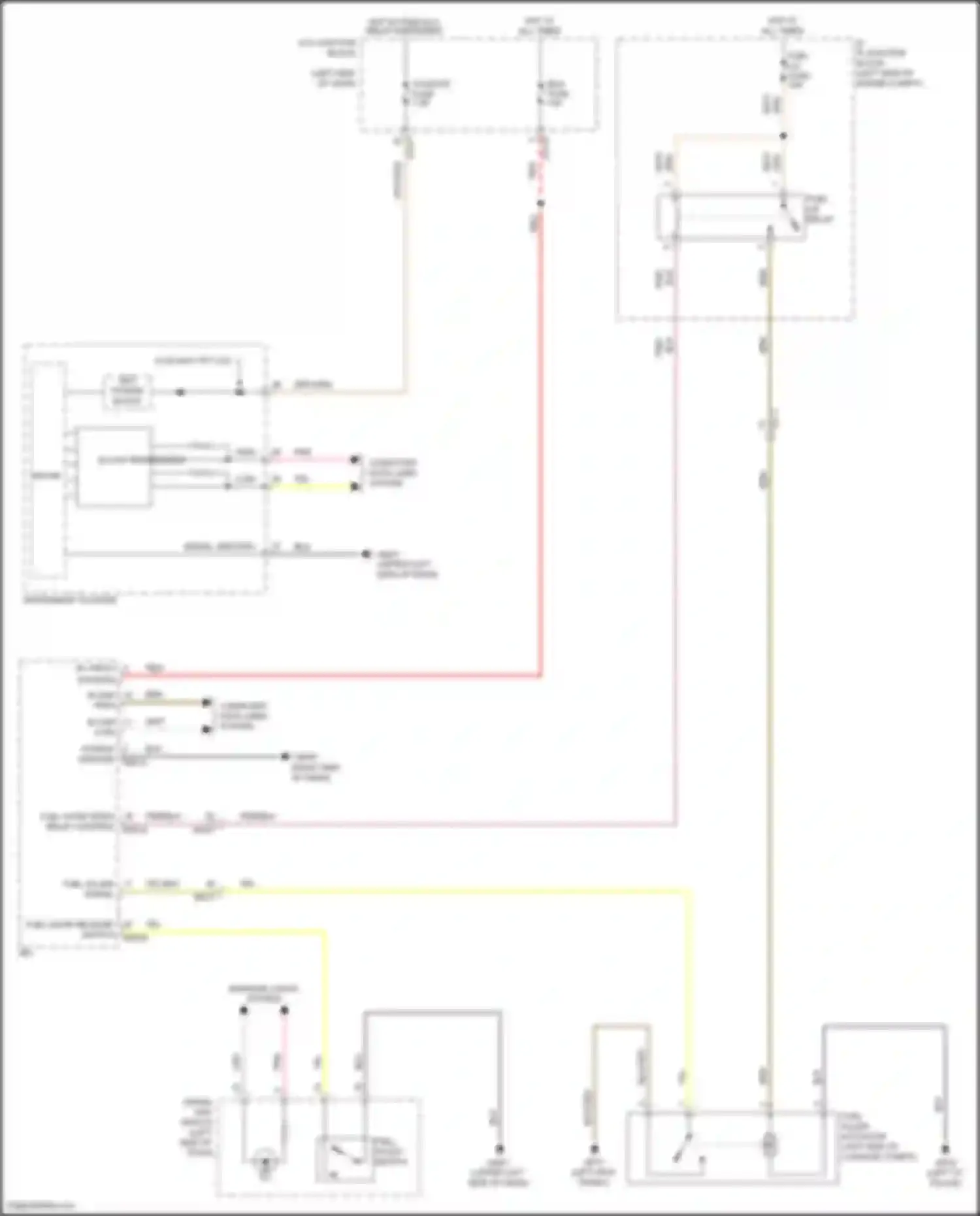 Tucson Hyundai IV (2020-2024): Fuel door release circuit