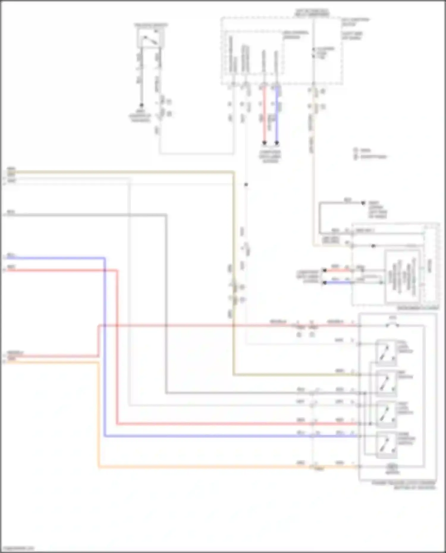 Tucson Hyundai IV (2020-2024): Power tailgate circuit (2 of 2)
