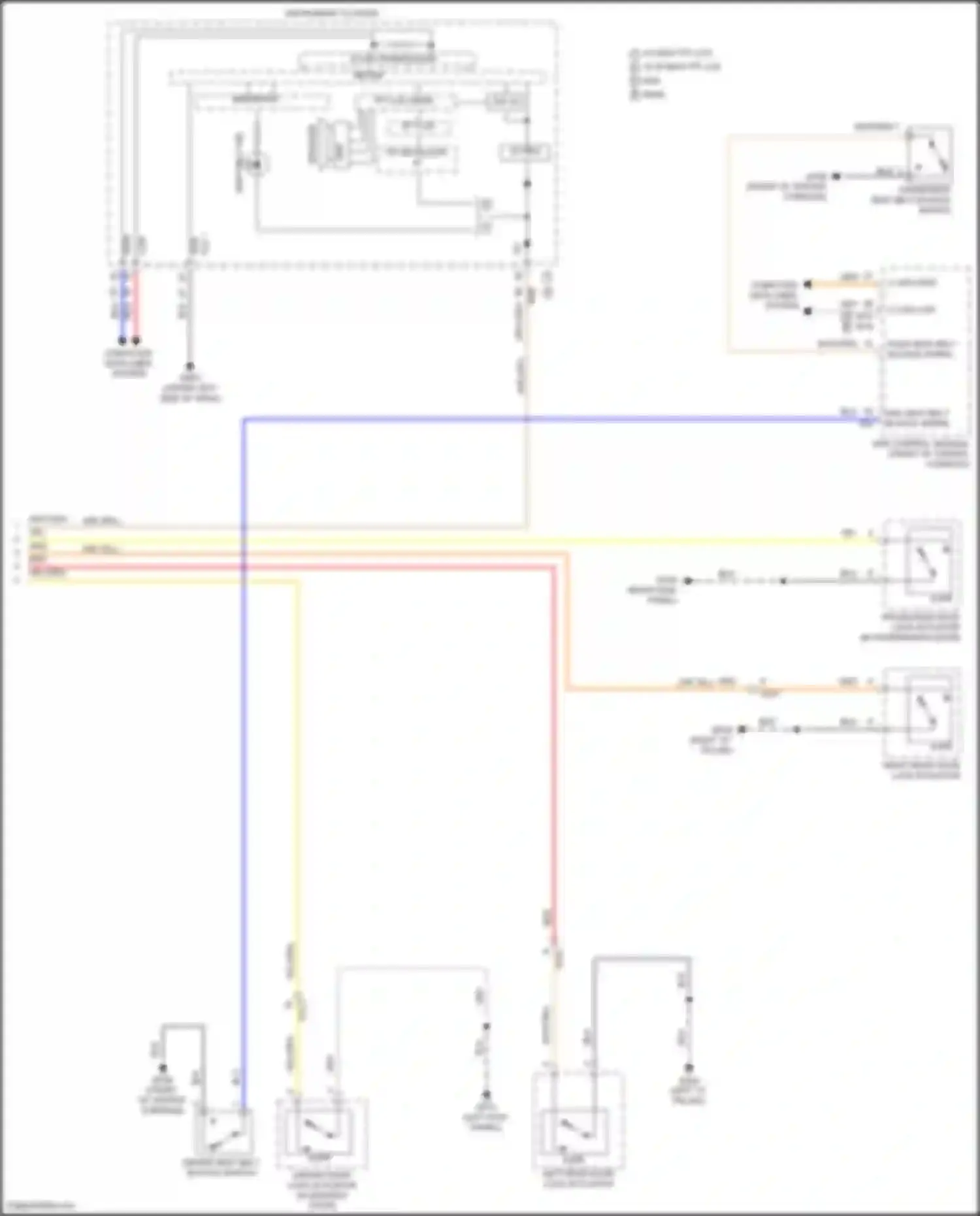 Tucson Hyundai IV (2020-2024): Chime circuit, except hybrid (2 of 2)