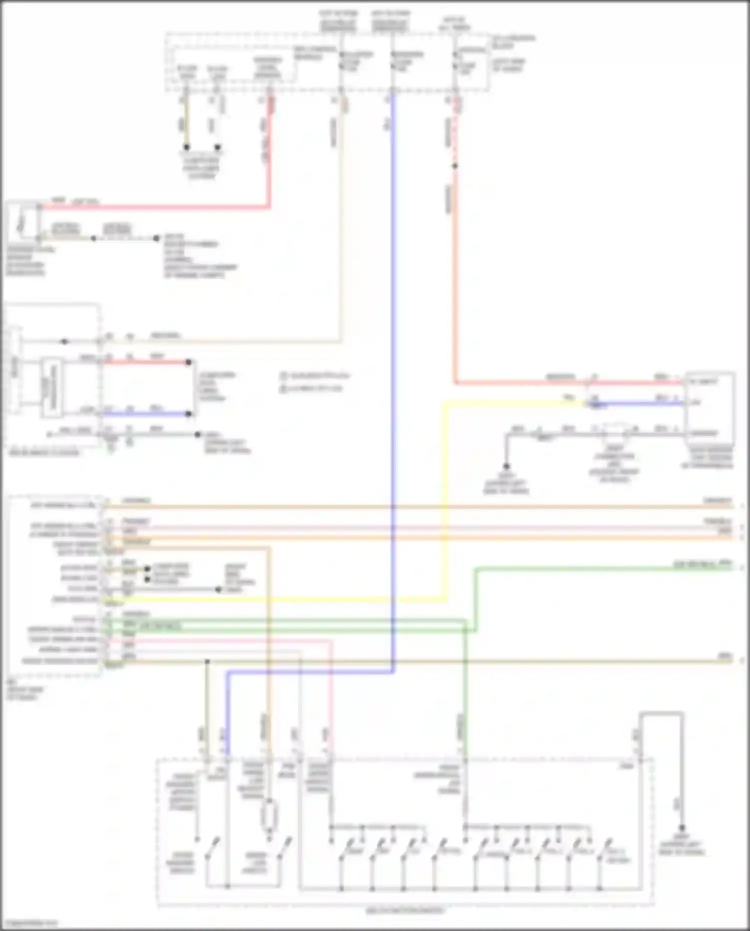 Tucson Hyundai IV (2020-2024): Front wiper/washer circuit, except nx4a (1 of 2)