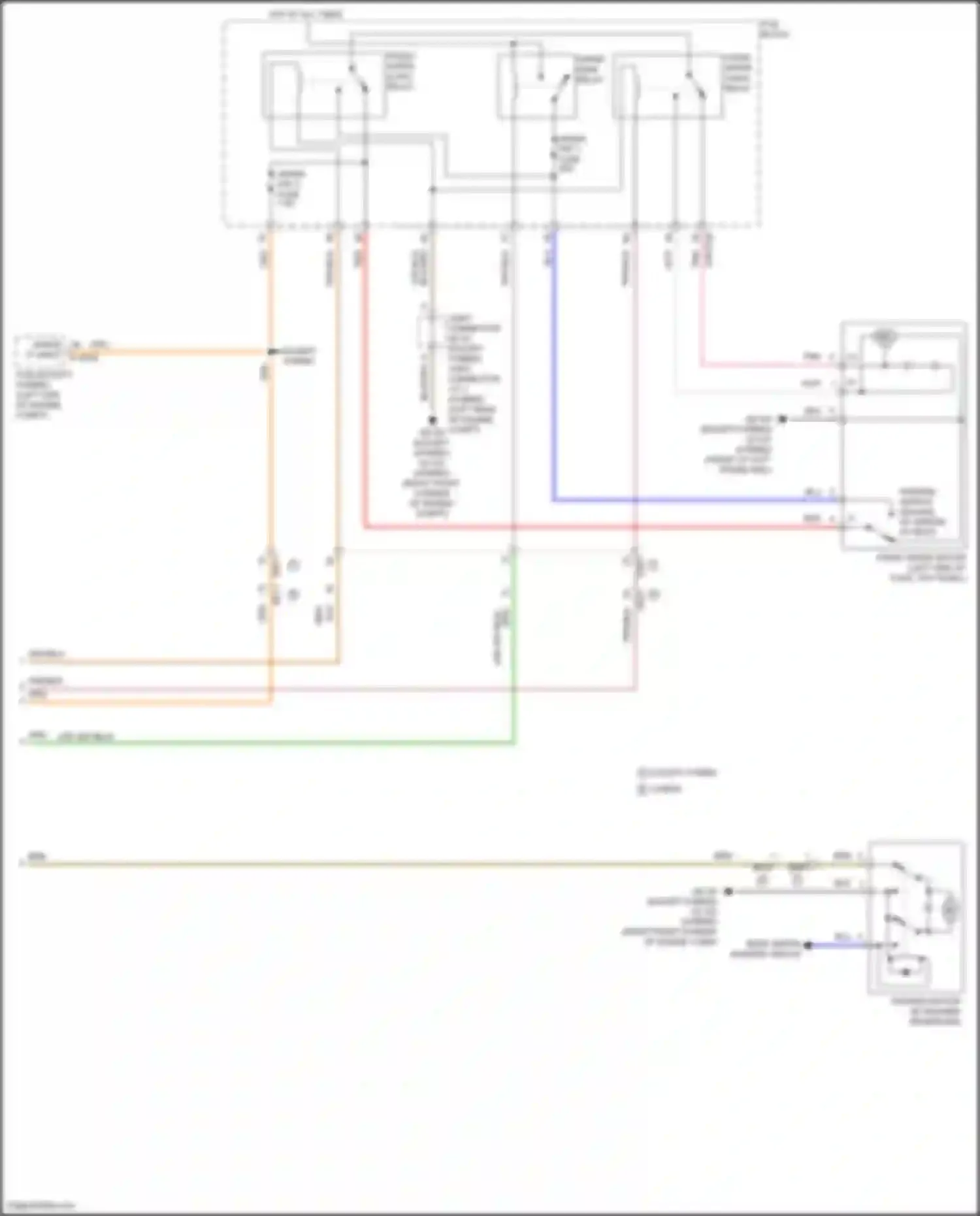 Tucson Hyundai IV (2020-2024): Front wiper/washer circuit, except nx4a (2 of 2)