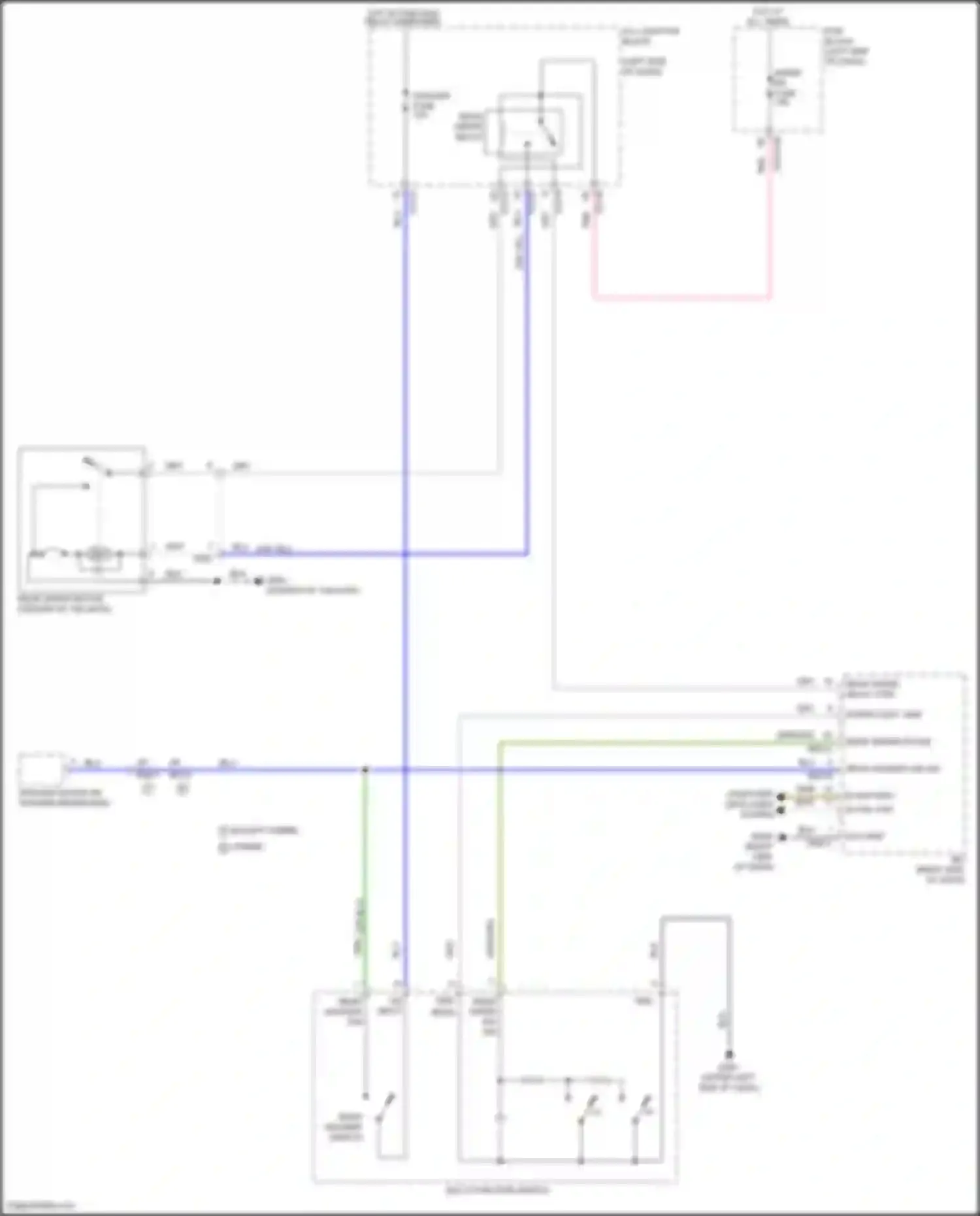 Tucson Hyundai IV (2020-2024): Rear wiper/washer circuit, except nx4a