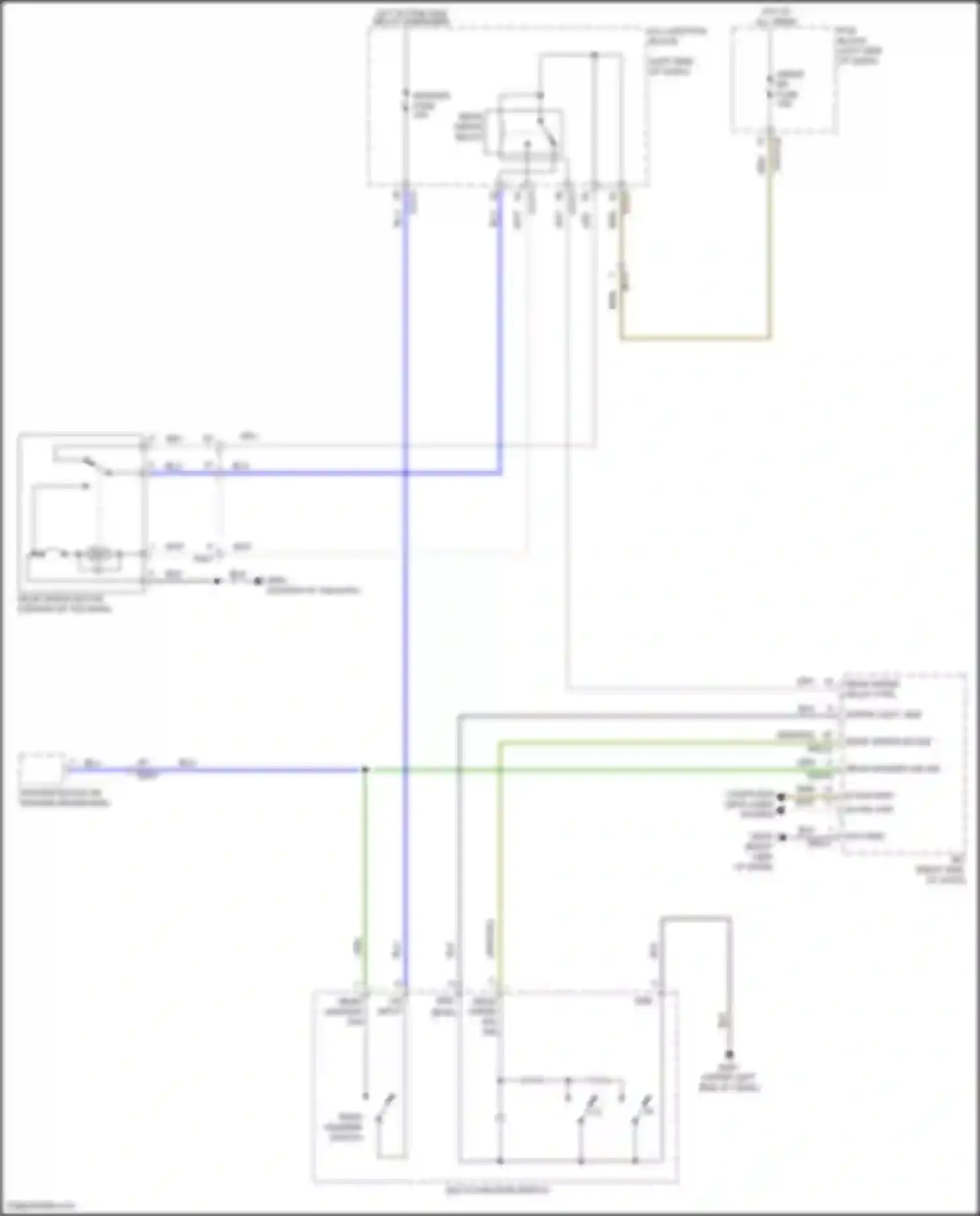 Tucson Hyundai IV (2020-2024): Rear wiper/washer circuit, nx4a