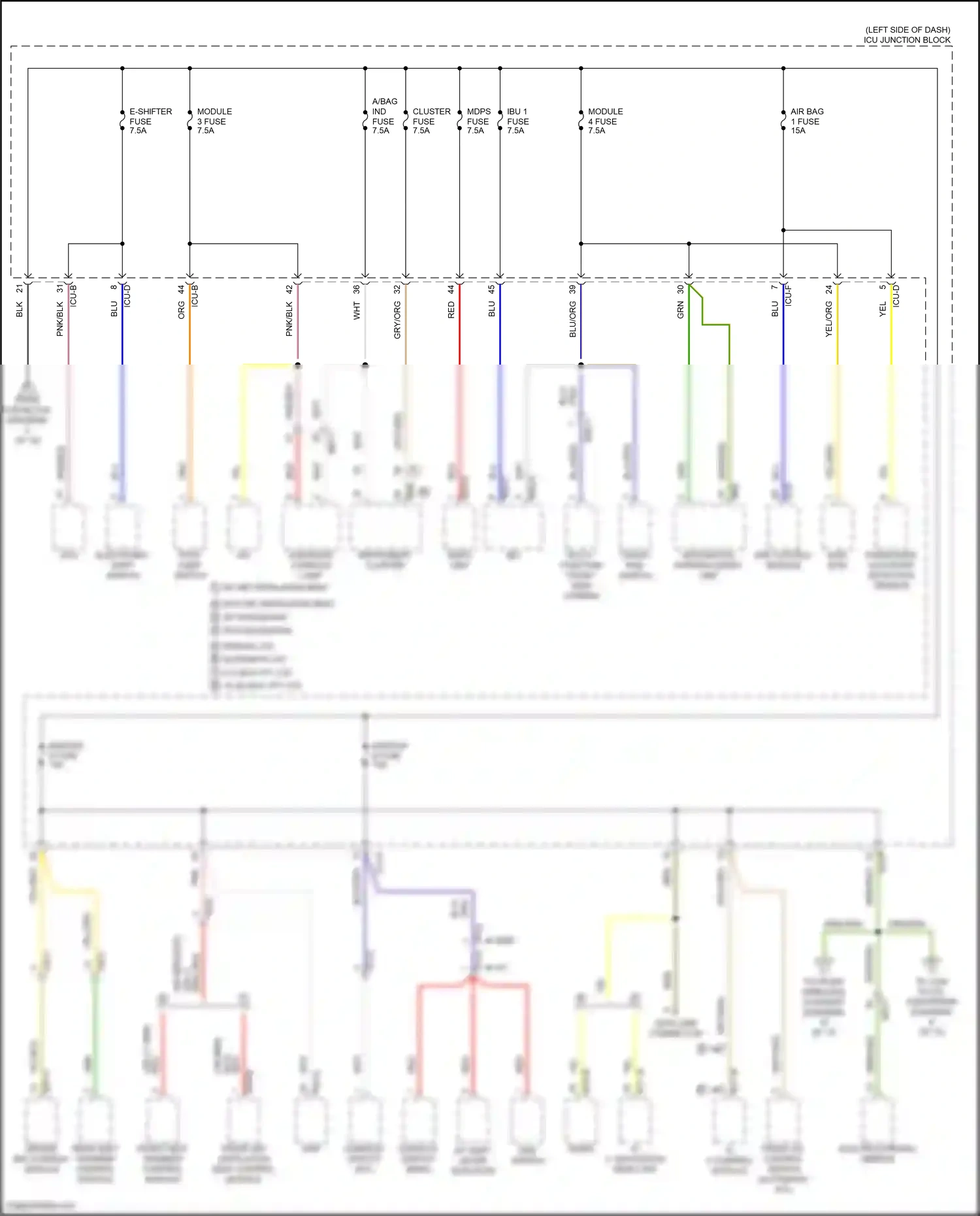 Hyundai Tucson IV (2020-2024) a/c control module wiring diagram  (32 of 33)