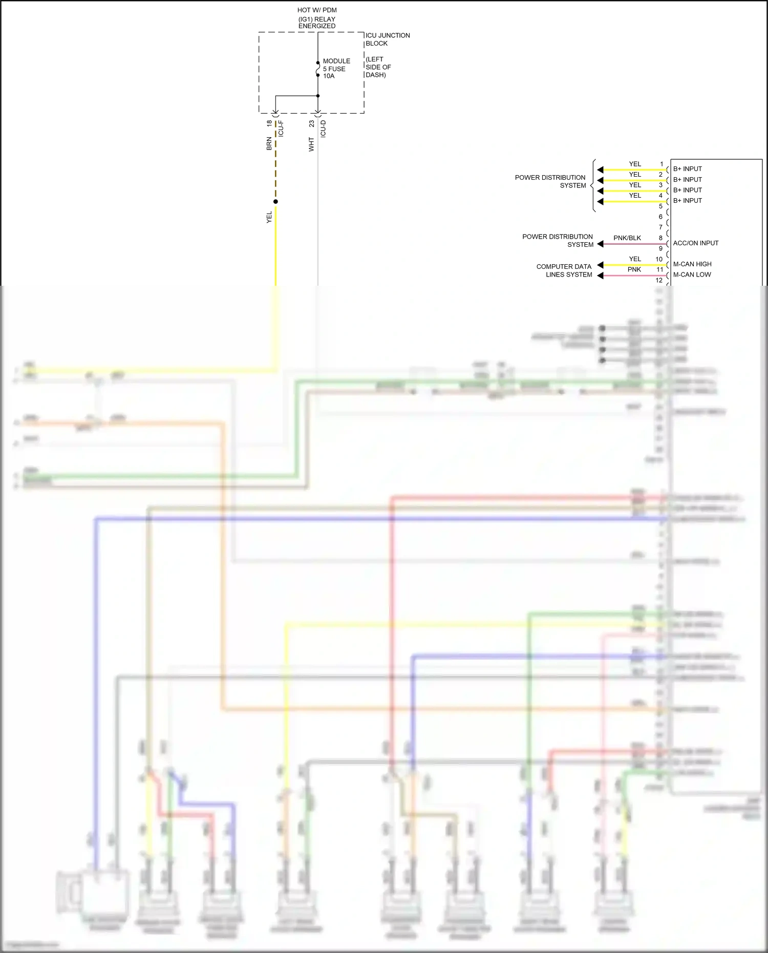Hyundai Tucson IV (2020-2024) acc/on input wiring diagram  (22 of 41)