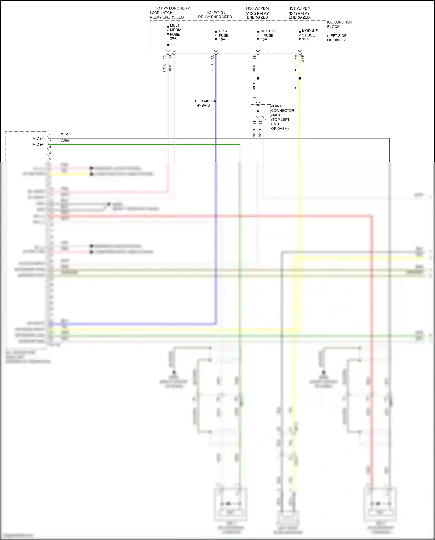 Hyundai Tucson IV (2020-2024) b+ input wiring diagram  (4 of 86)
