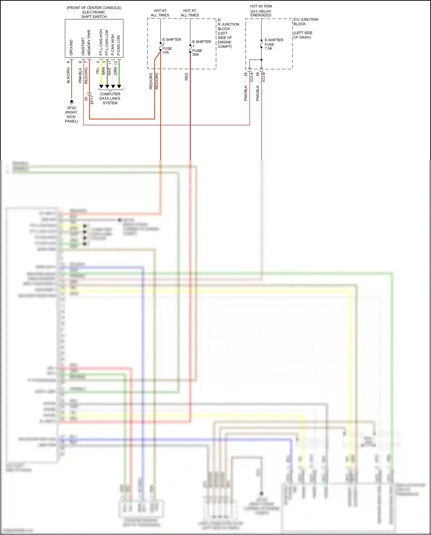 Hyundai Tucson IV (2020-2024) b+ input wiring diagram  (10 of 86)