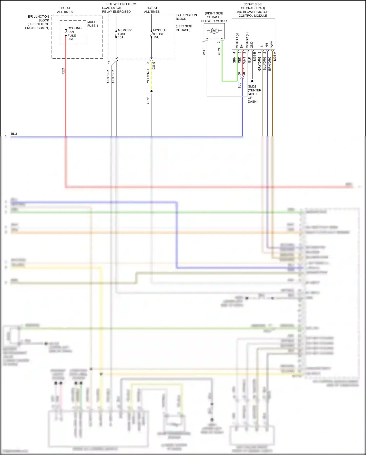 Hyundai Tucson IV (2020-2024) b+ input wiring diagram  (77 of 86)