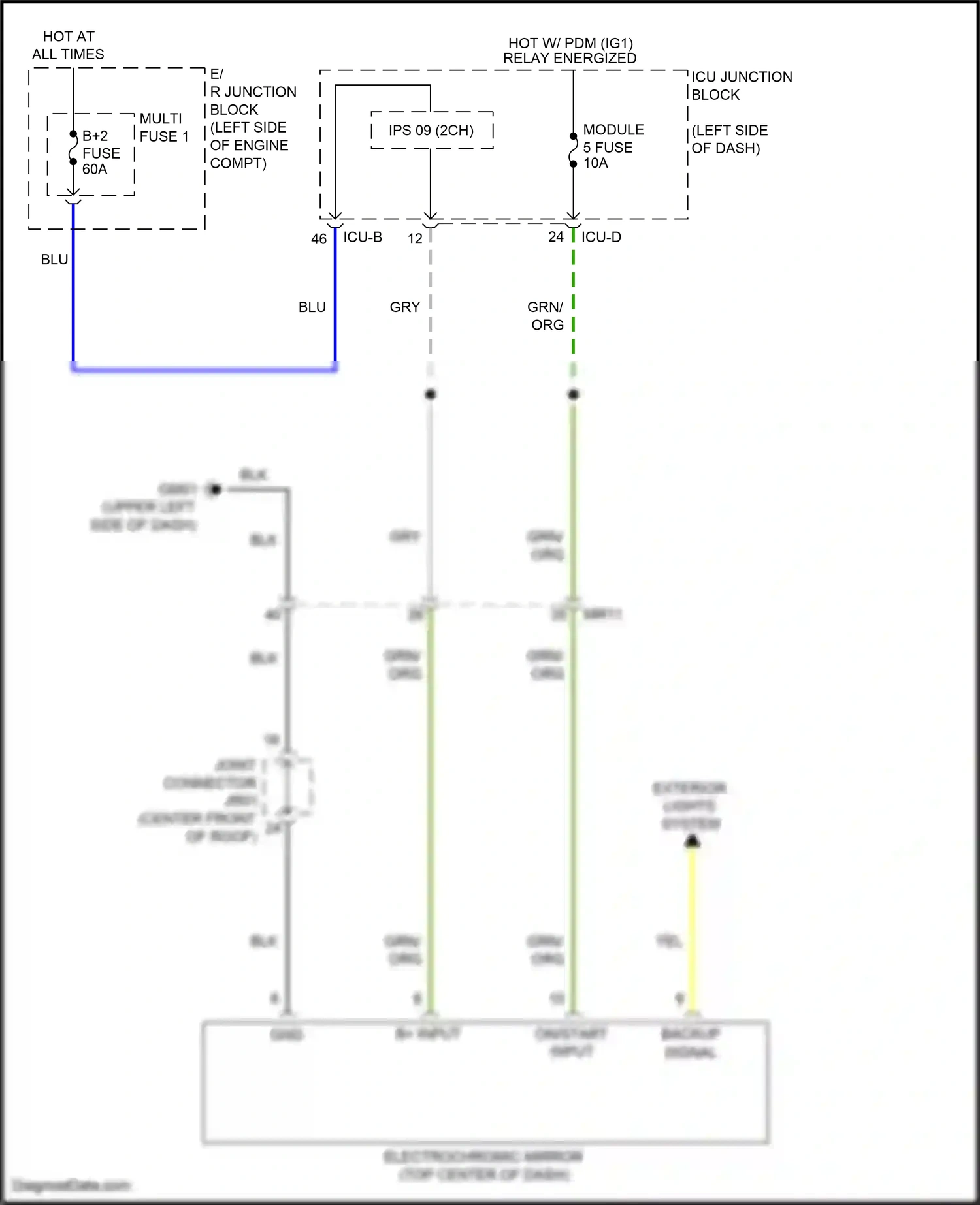 Hyundai Tucson IV (2020-2024) b+ input wiring diagram  (84 of 86)