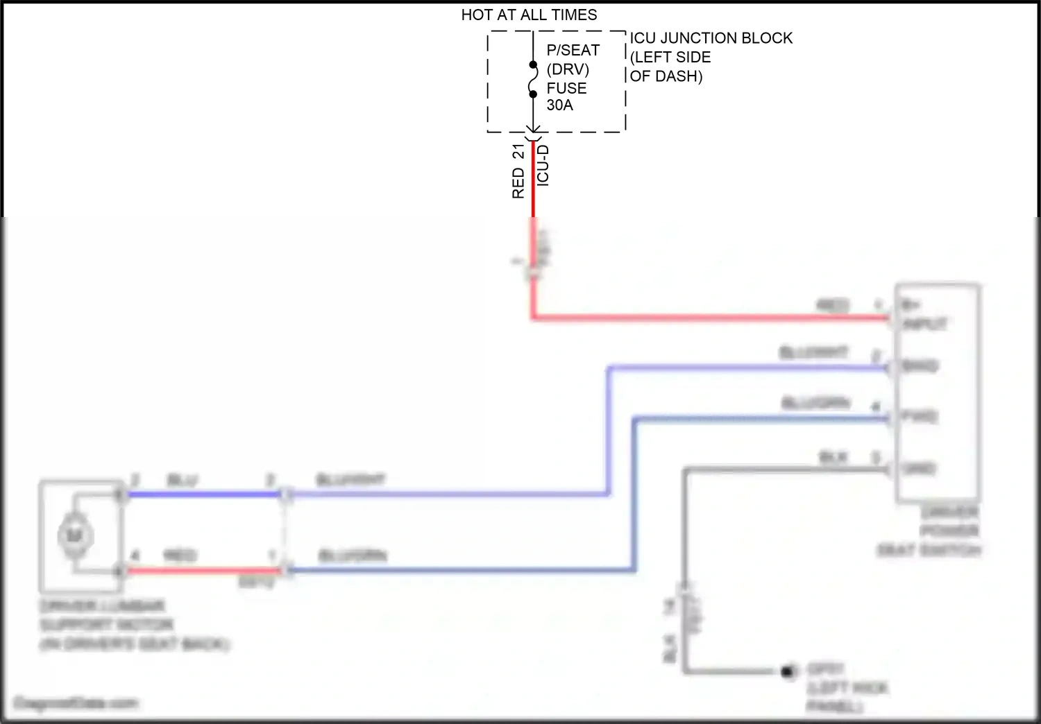Hyundai Tucson IV (2020-2024) b+ input wiring diagram  (52 of 86)