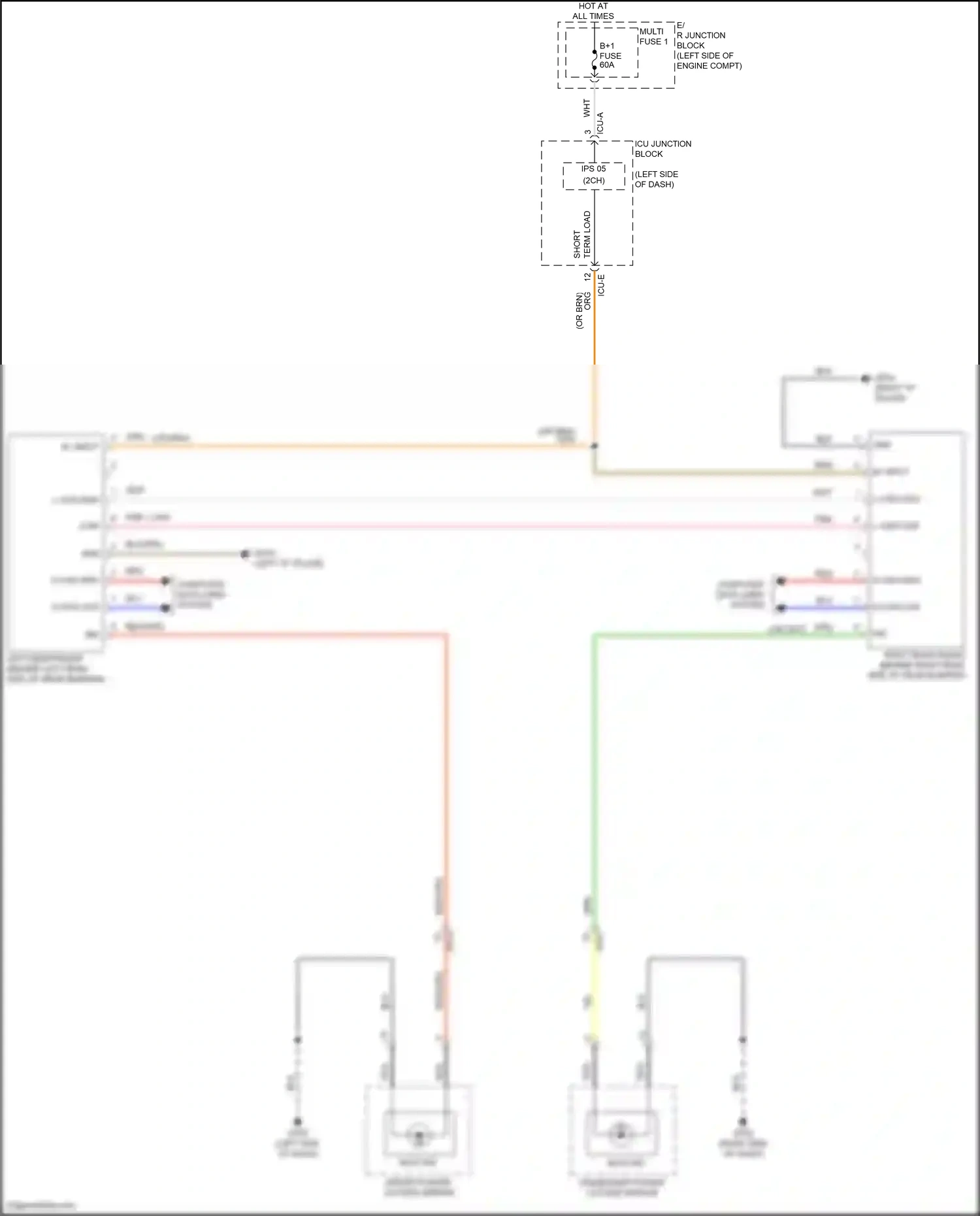 Hyundai Tucson IV (2020-2024) b+ input wiring diagram  (1 of 86)