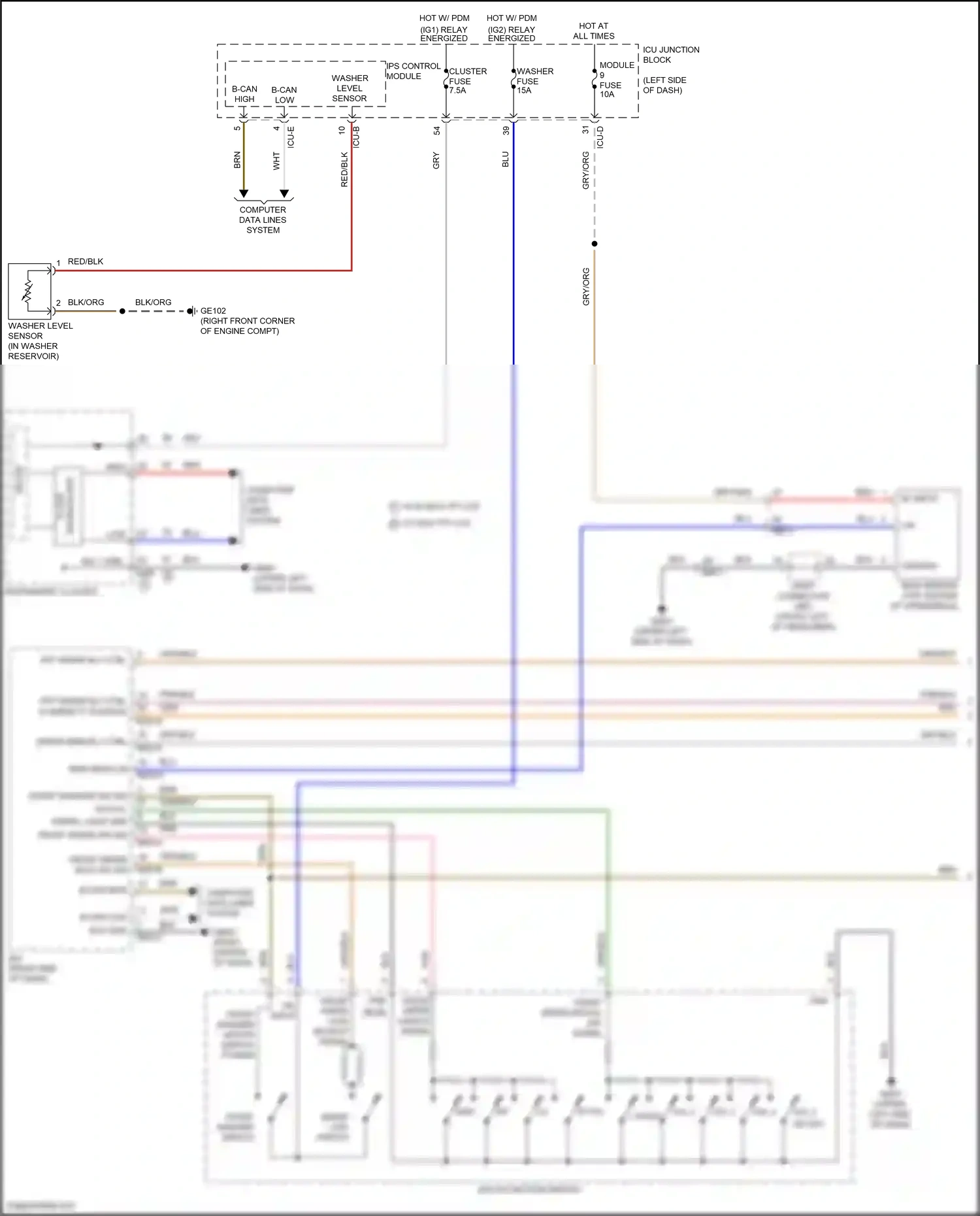 Hyundai Tucson IV (2020-2024) b+ input wiring diagram  (16 of 86)