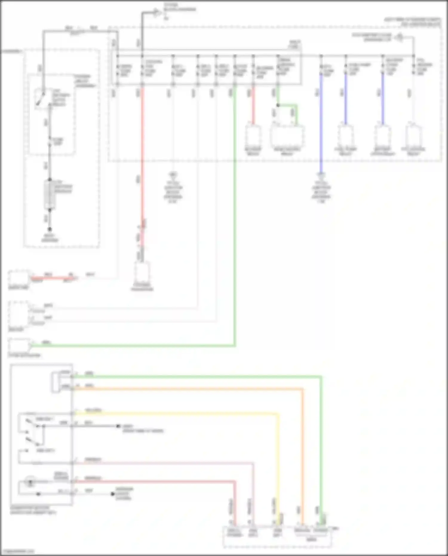 Wiring diagram b+1 fuse for Hyundai Tucson IV (2020-2024) (22 of 24)