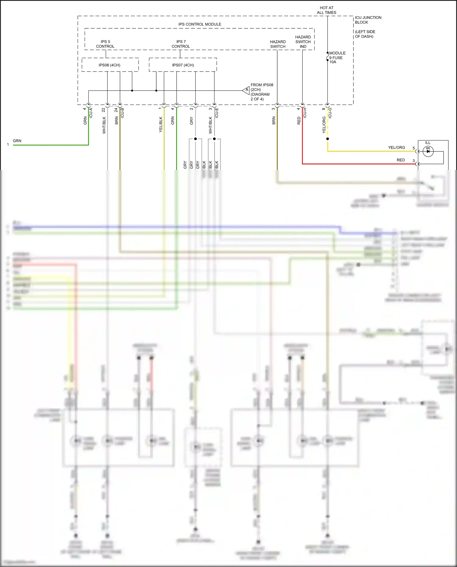 Hyundai Tucson IV (2020-2024) b+1 input wiring diagram  (1 of 6)
