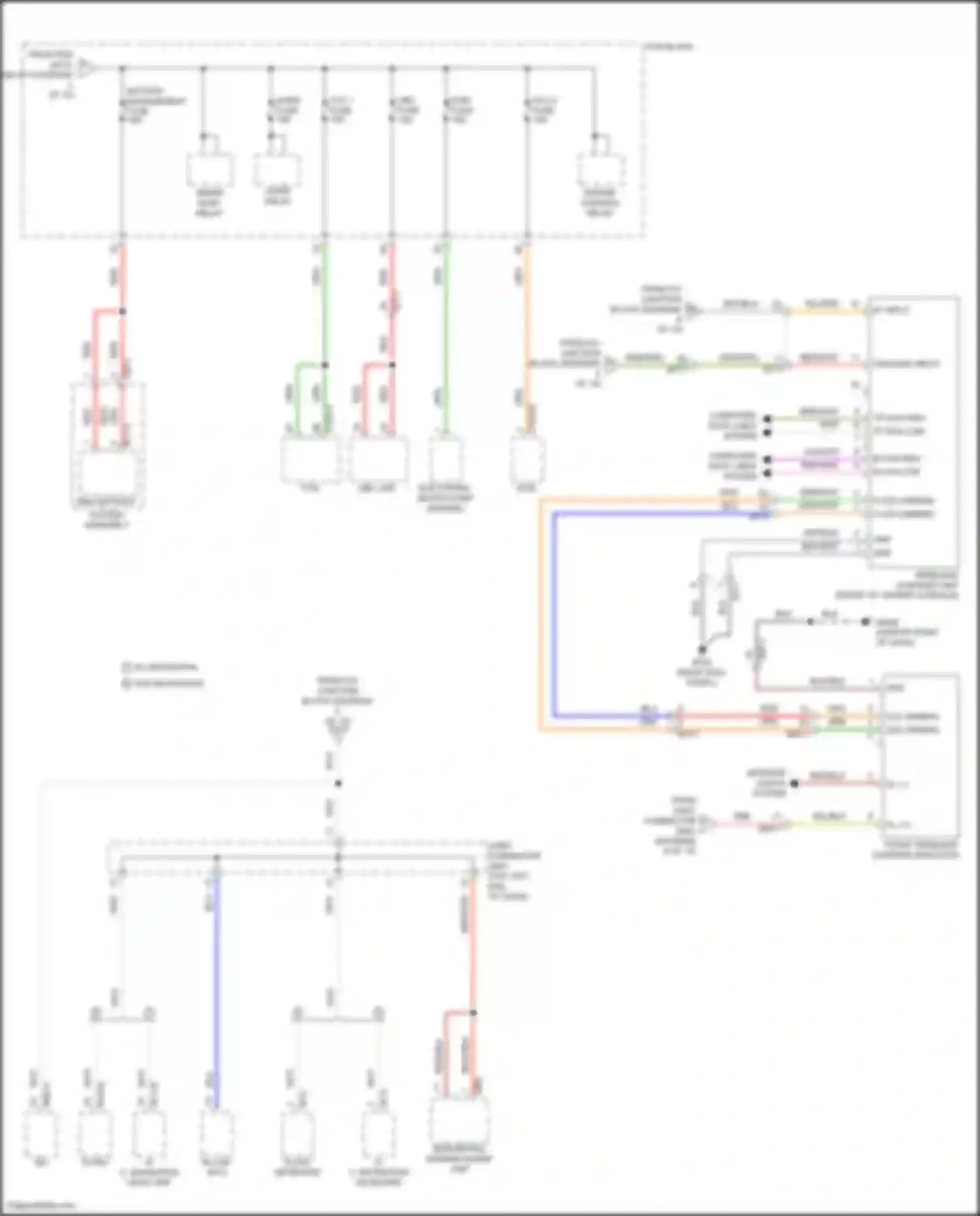 Wiring diagram bmu battery system assembly for Hyundai Tucson IV (2020-2024) (1 of 2)