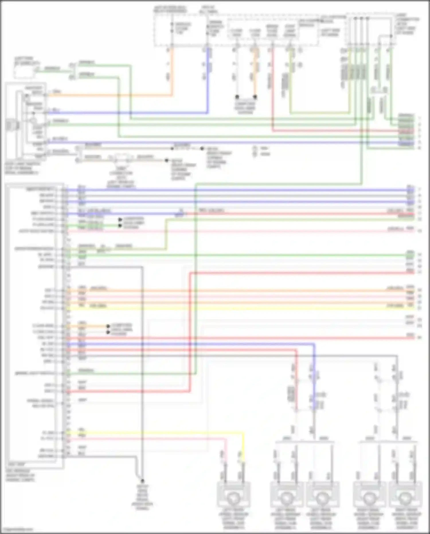 Wiring diagram brake fluid level for Hyundai Tucson IV (2020-2024) (1 of 1)