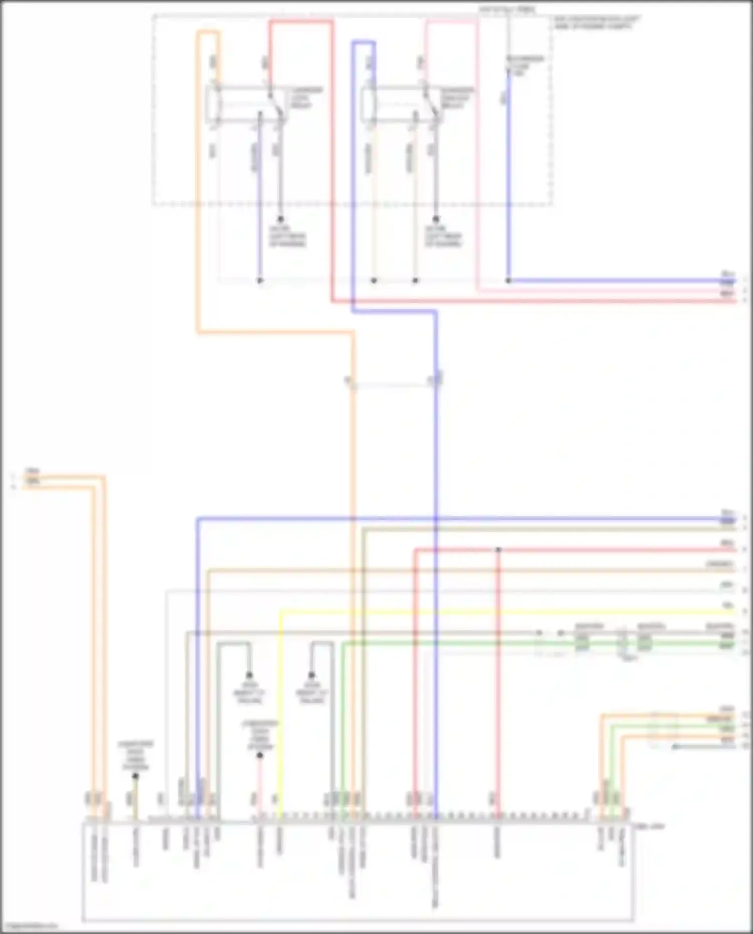 Wiring diagram charger lock relay for Hyundai Tucson IV (2020-2024) (3 of 3)