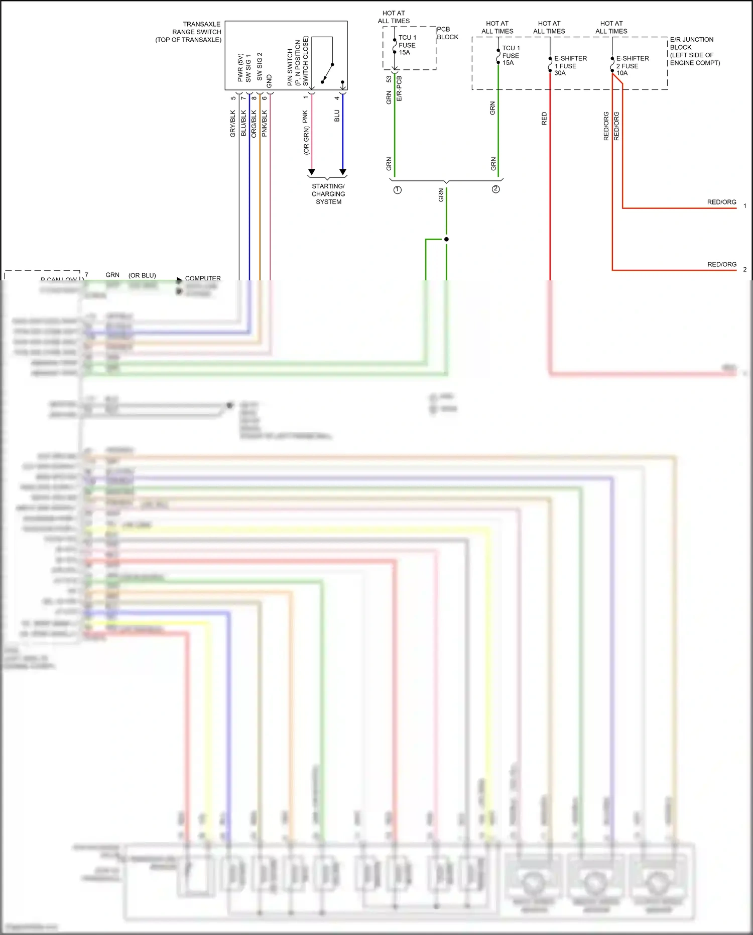 Hyundai Tucson IV (2020-2024) computer data line system wiring diagram  (1 of 1)