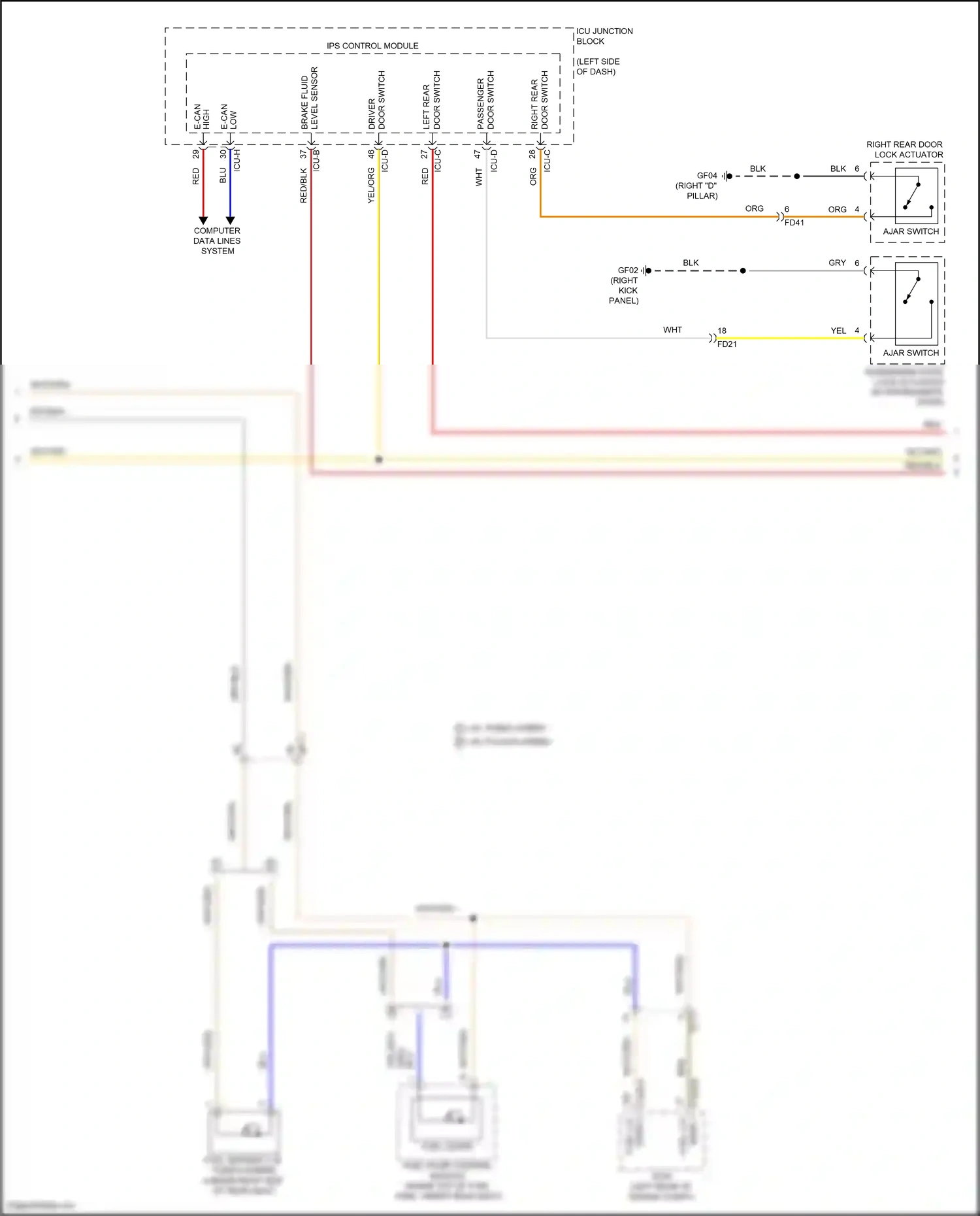 Hyundai Tucson IV (2020-2024) computer data lines system wiring diagram  (150 of 245)