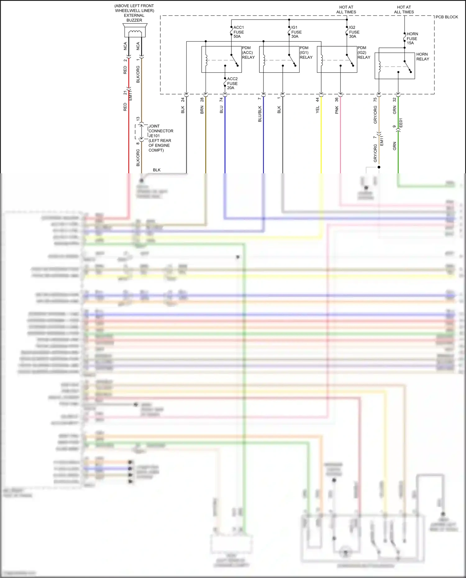 Hyundai Tucson IV (2020-2024) computer data lines system wiring diagram  (222 of 245)