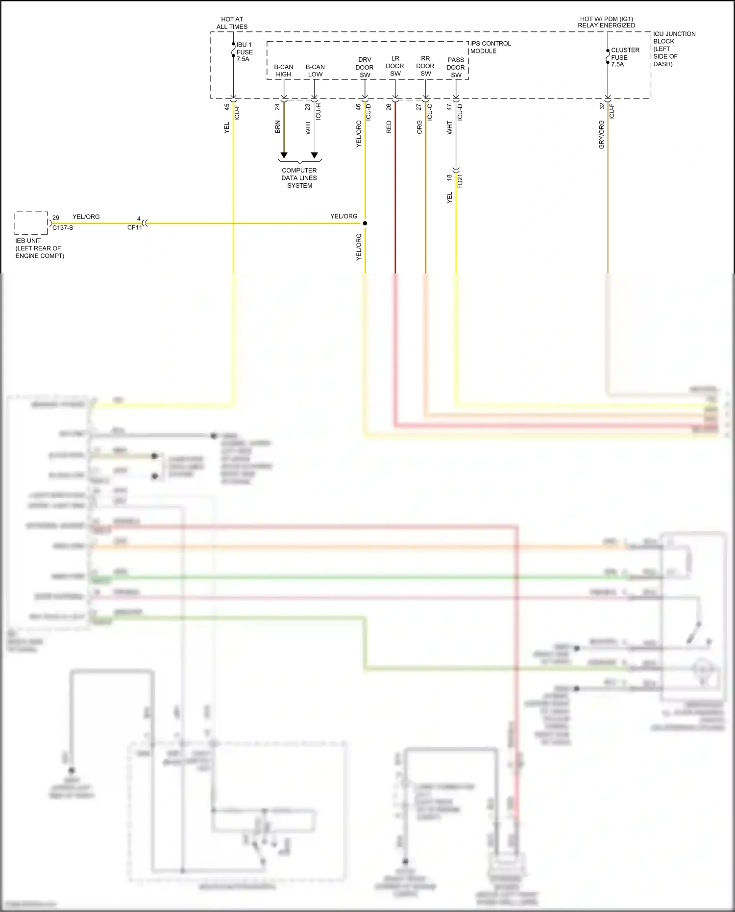 Hyundai Tucson IV (2020-2024) computer data lines system wiring diagram  (43 of 245)