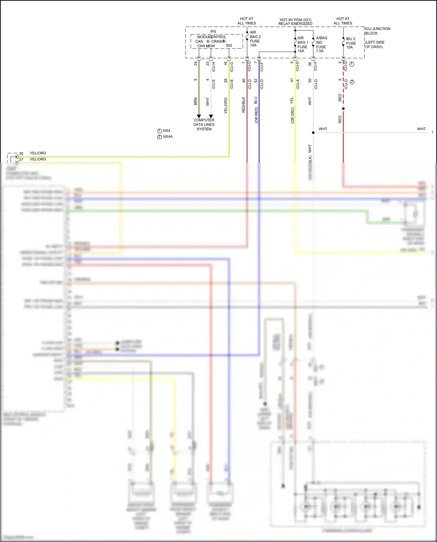 Hyundai Tucson IV (2020-2024) computer data lines system wiring diagram  (57 of 245)