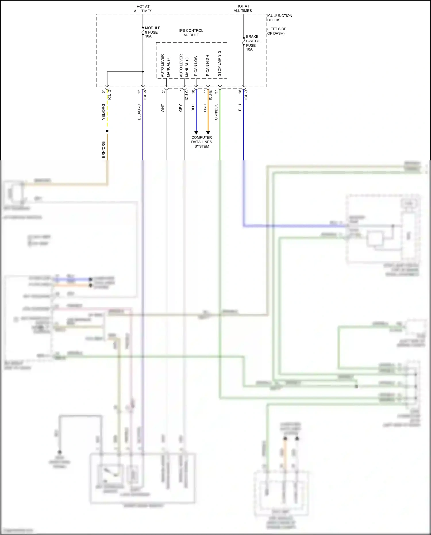 Hyundai Tucson IV (2020-2024) computer data lines system wiring diagram  (37 of 245)