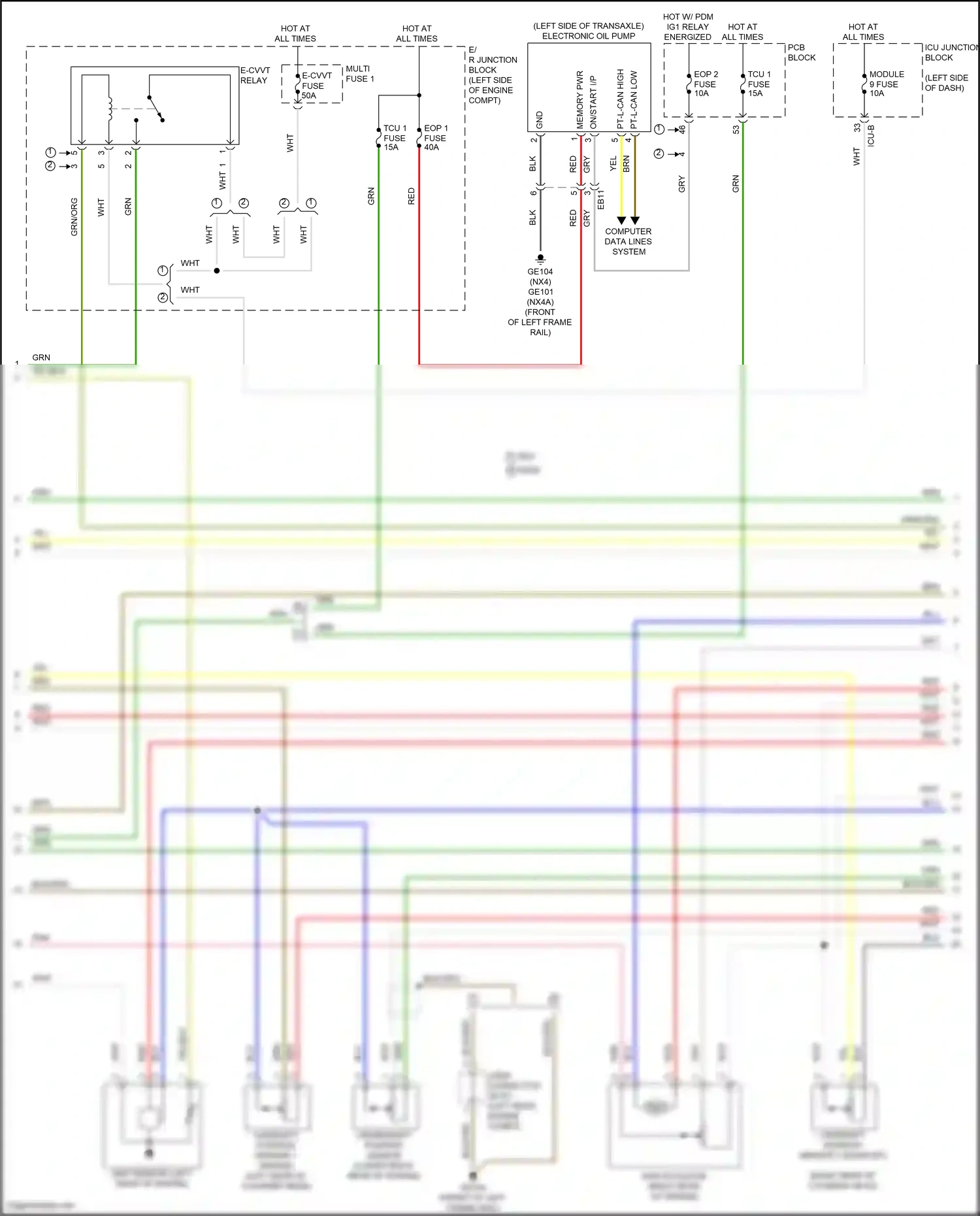 Hyundai Tucson IV (2020-2024) computer data lines system wiring diagram  (238 of 245)